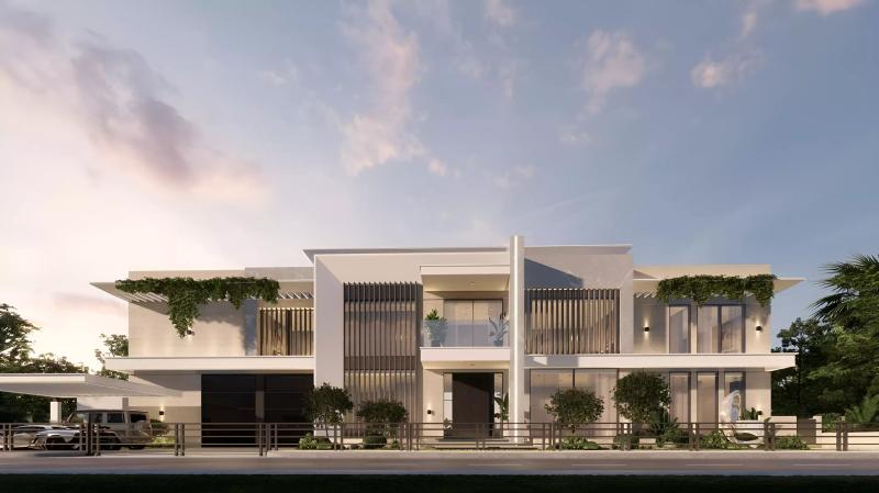 SeaRenity K70 villa exterior with private pool on Palm Jumeirah, Dubai
