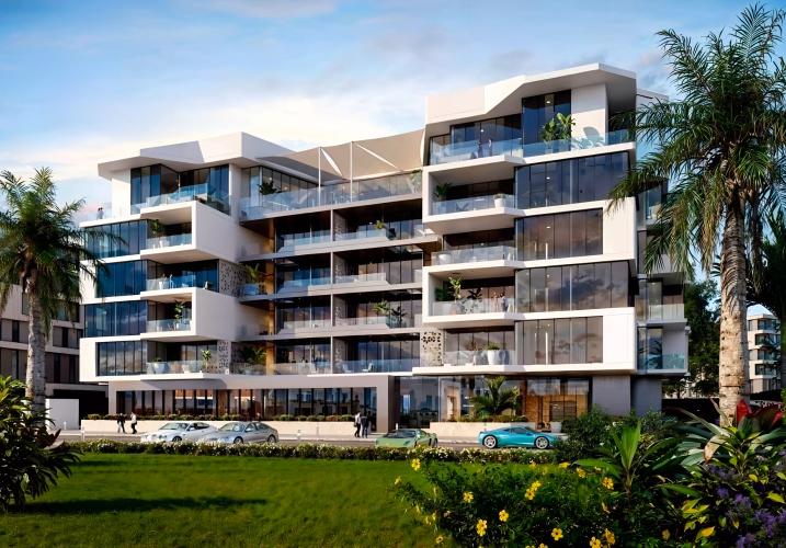 Ayana Gardens exterior facade view, Meydan Avenue, Dubai