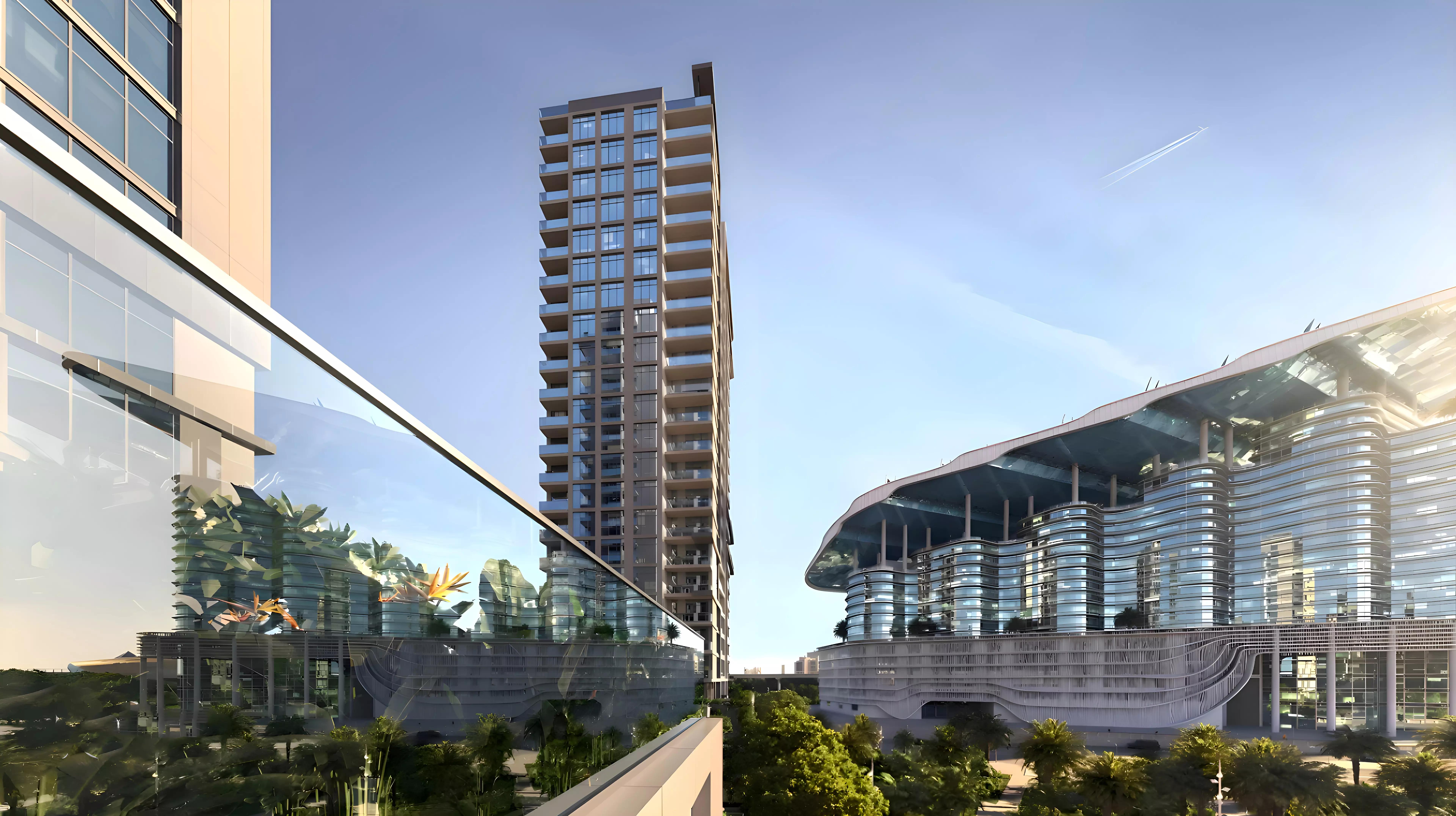 Montage landscaped garden area, Al Jaddaf, Dubai