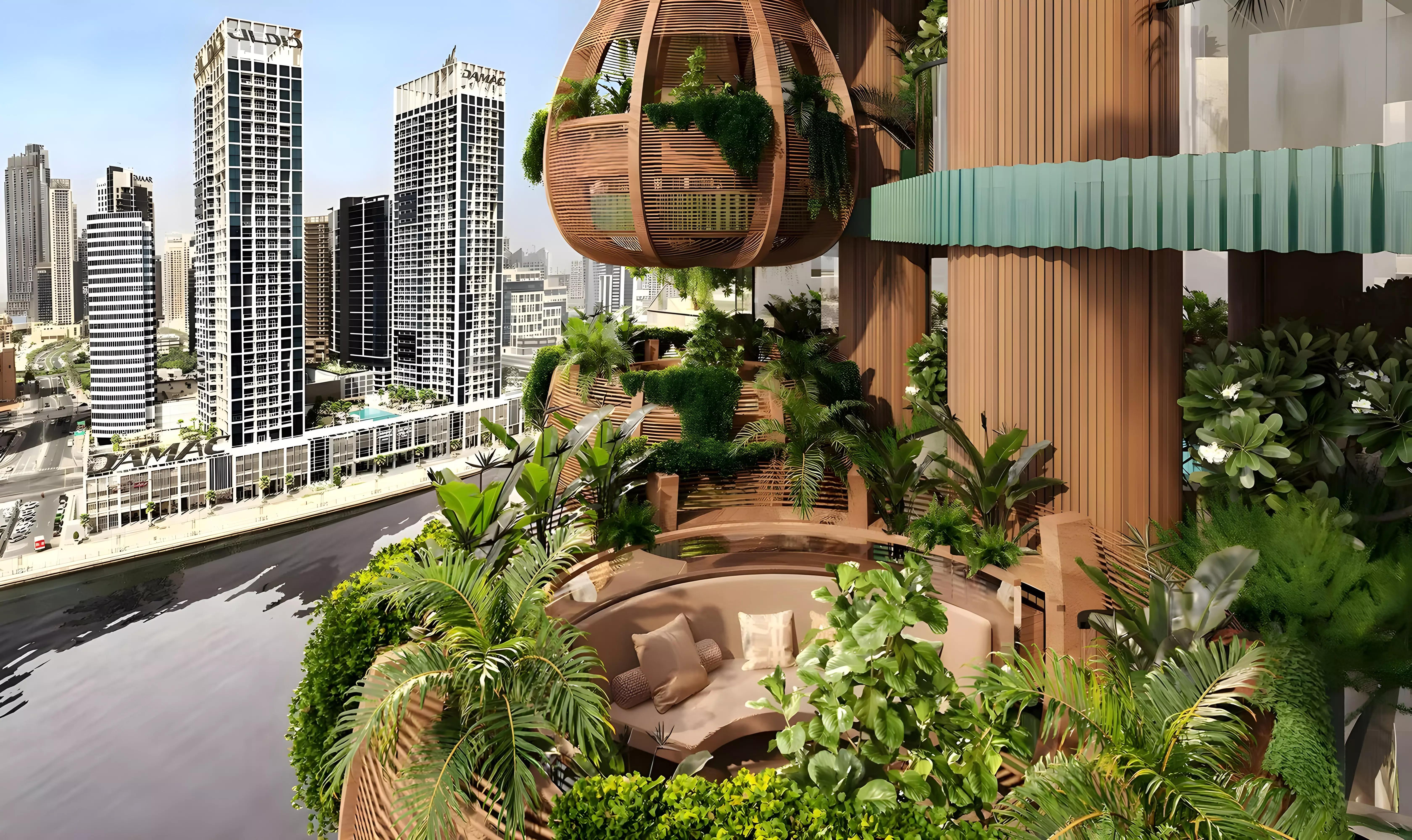 Eywa 2 bedroom interior with skyline view