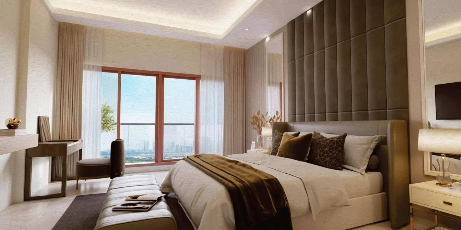 Interior apartment living space at Orra the Embankment, JLT, Dubai