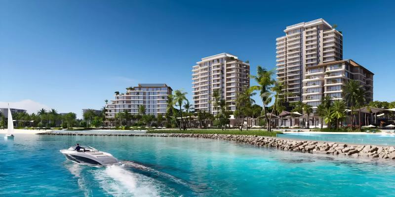 Exterior view of Lia Residences apartment building, Dubai Islands