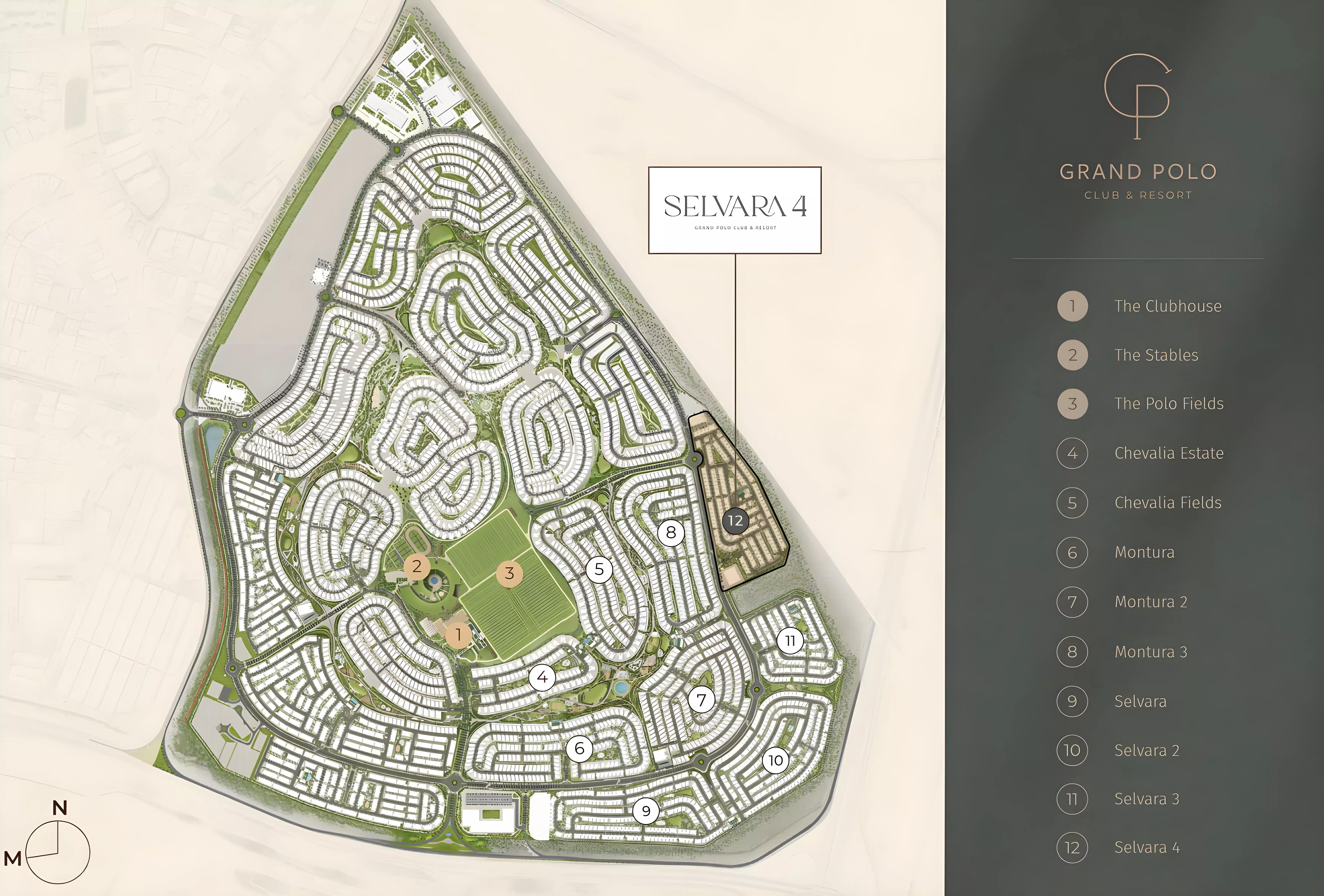 Selvara Phase 4 master plan layout, Grand Polo Club and Resort, DIP 2 Dubai