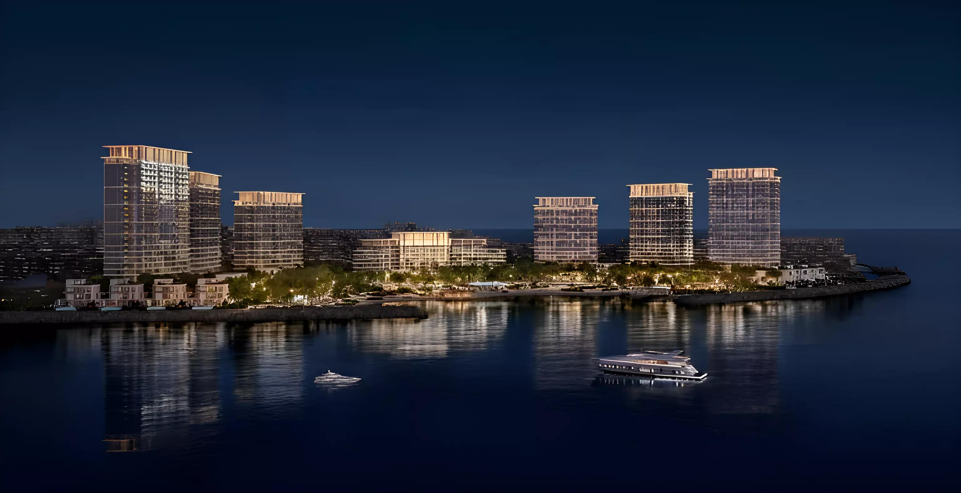 Exterior render of ELAR1S Sky low-rise apartment building in Jumeirah Village Triangle, Dubai