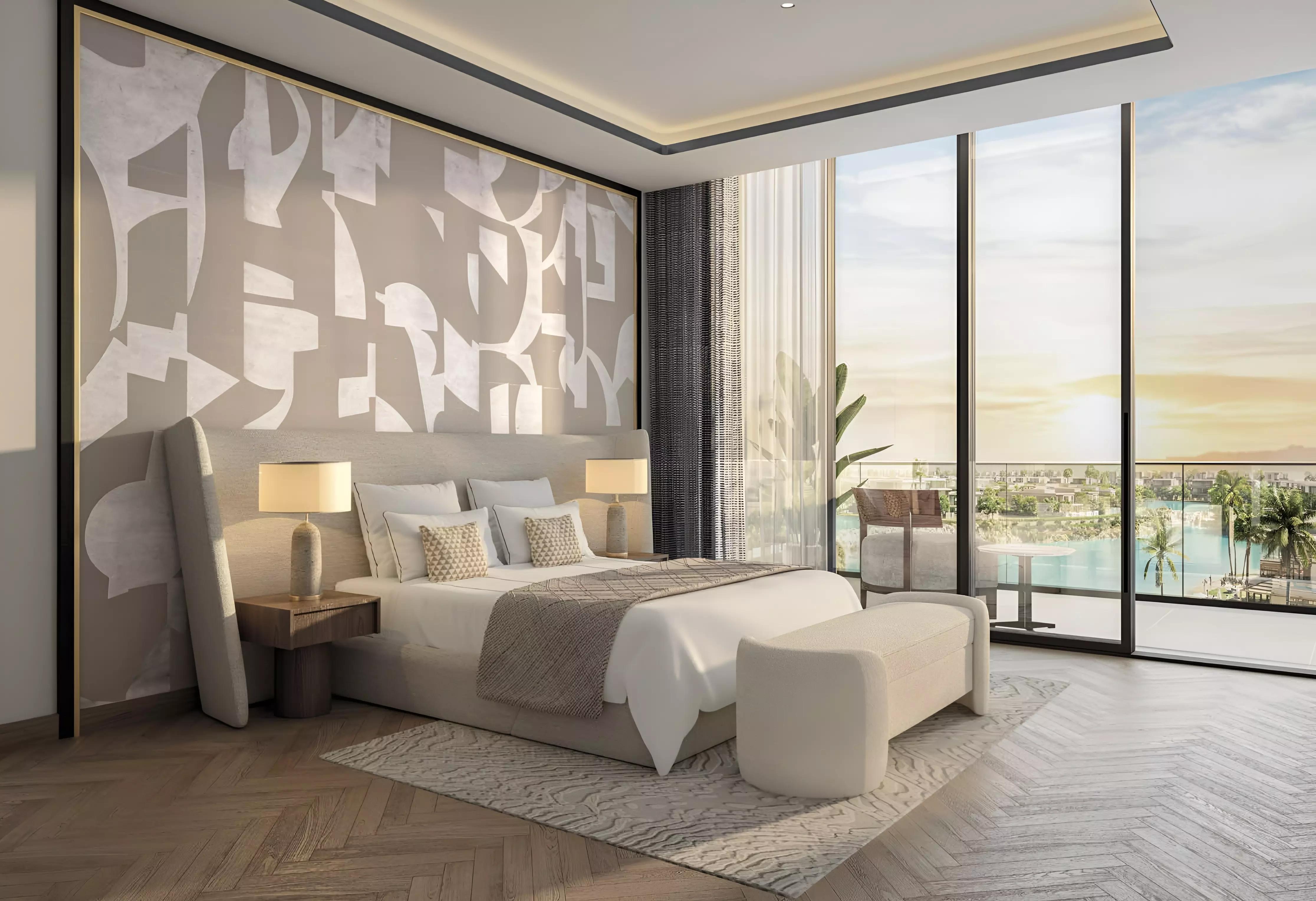 Building lobby interior at Azizi Venice 13, Dubai South