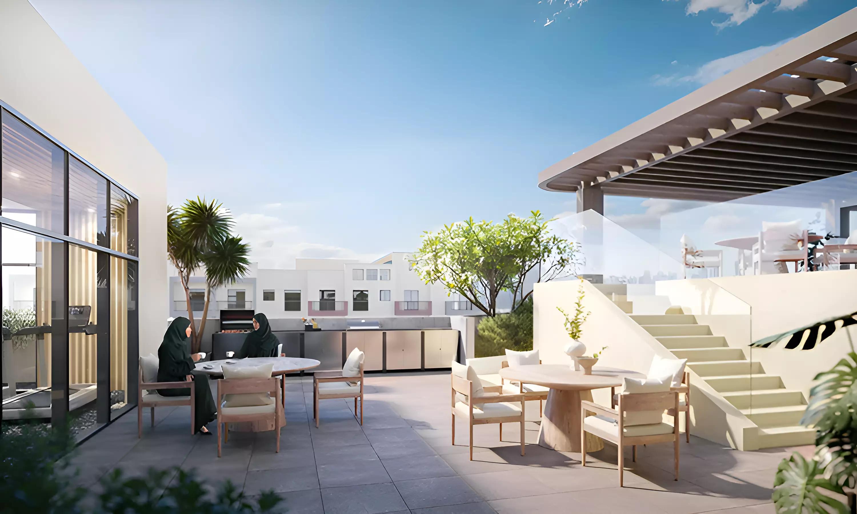 The Hub Residences interior apartment living space, Al Furjan, Dubai