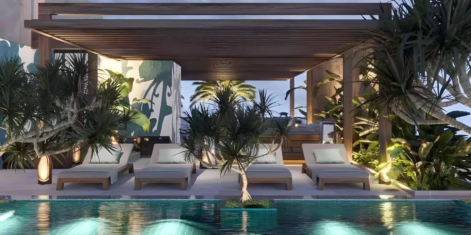 Marwa Heights landscaped courtyard and community park, Jumeirah Village Circle