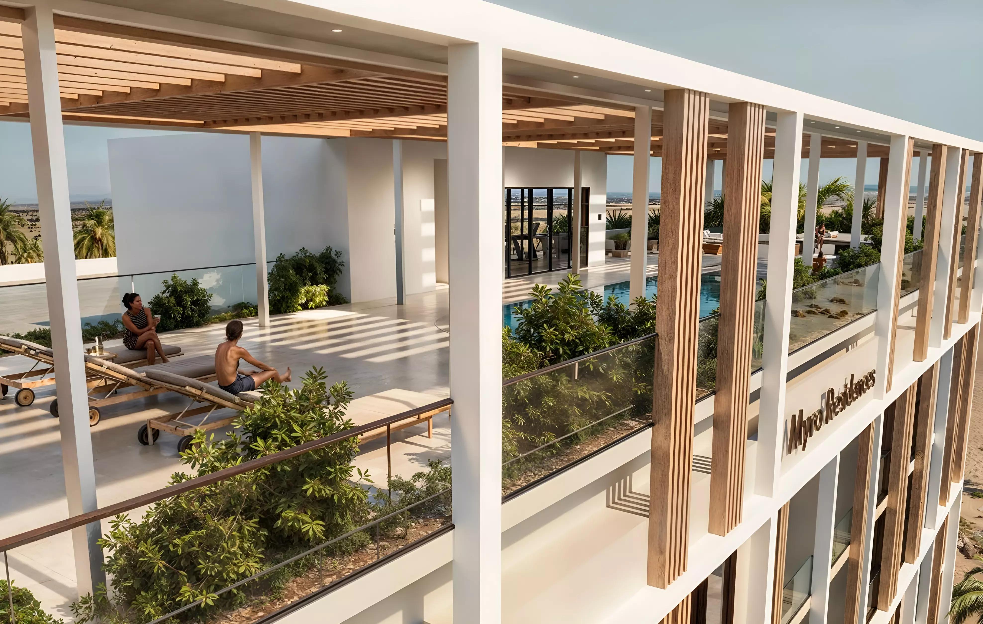 Myra Residences residential tower exterior, Dubai South