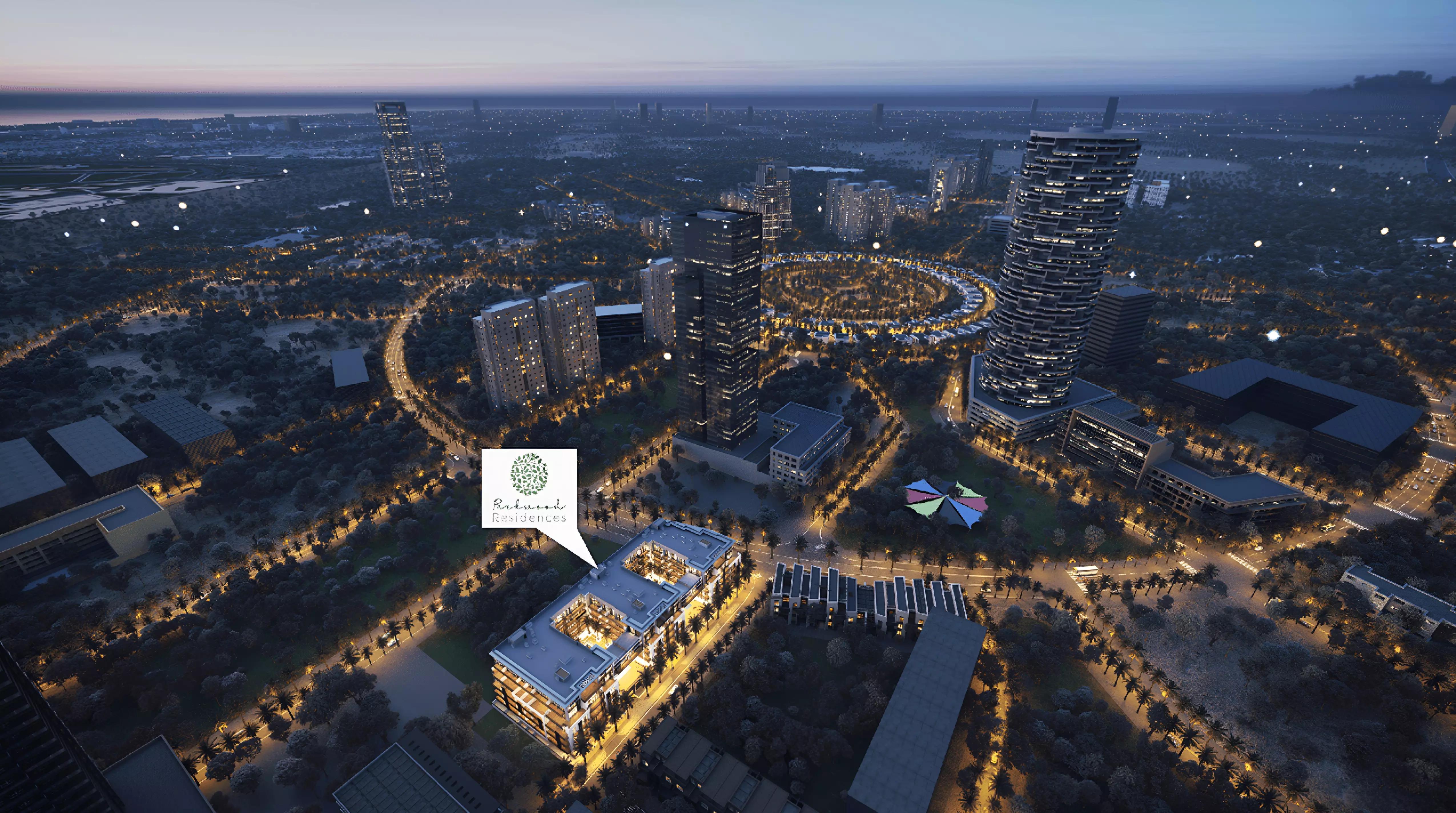 Parkwood Residence master plan layout, Jumeirah Village Circle District 14, Dubai