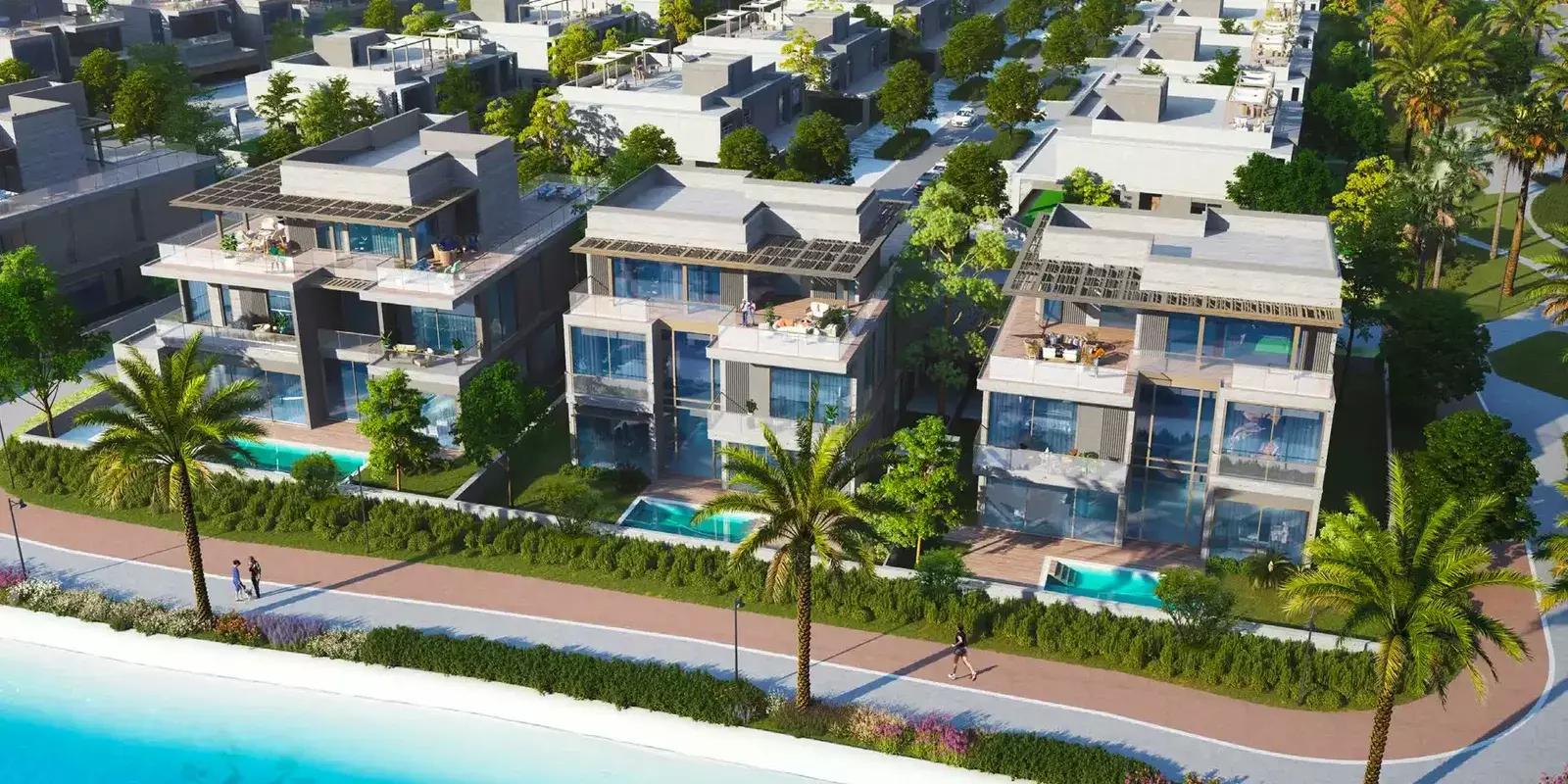South Bay Phase 3 community landscaped park area, Dubai South