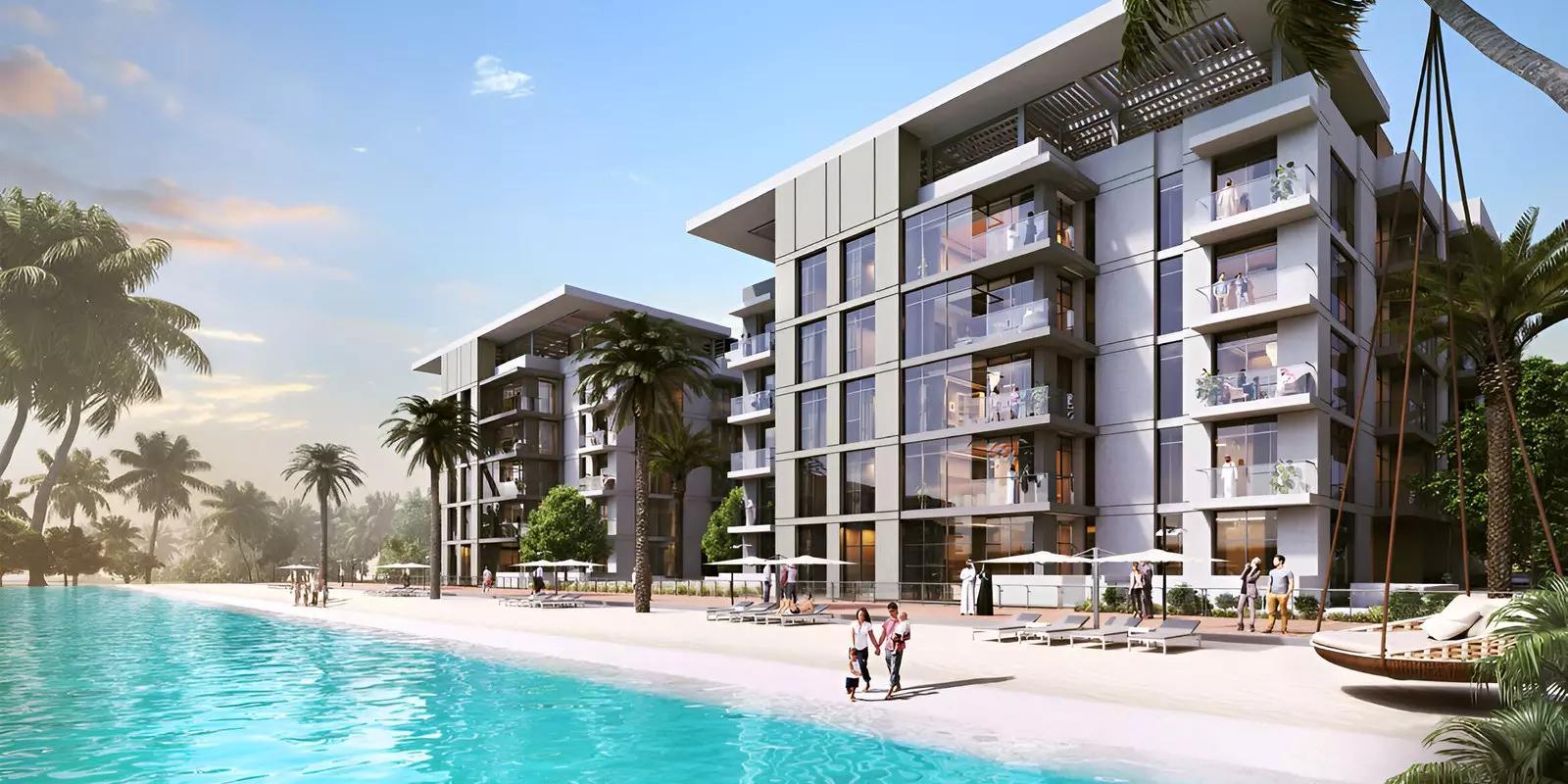 District One Phase III villa exterior with driveway, MBR City, Dubai