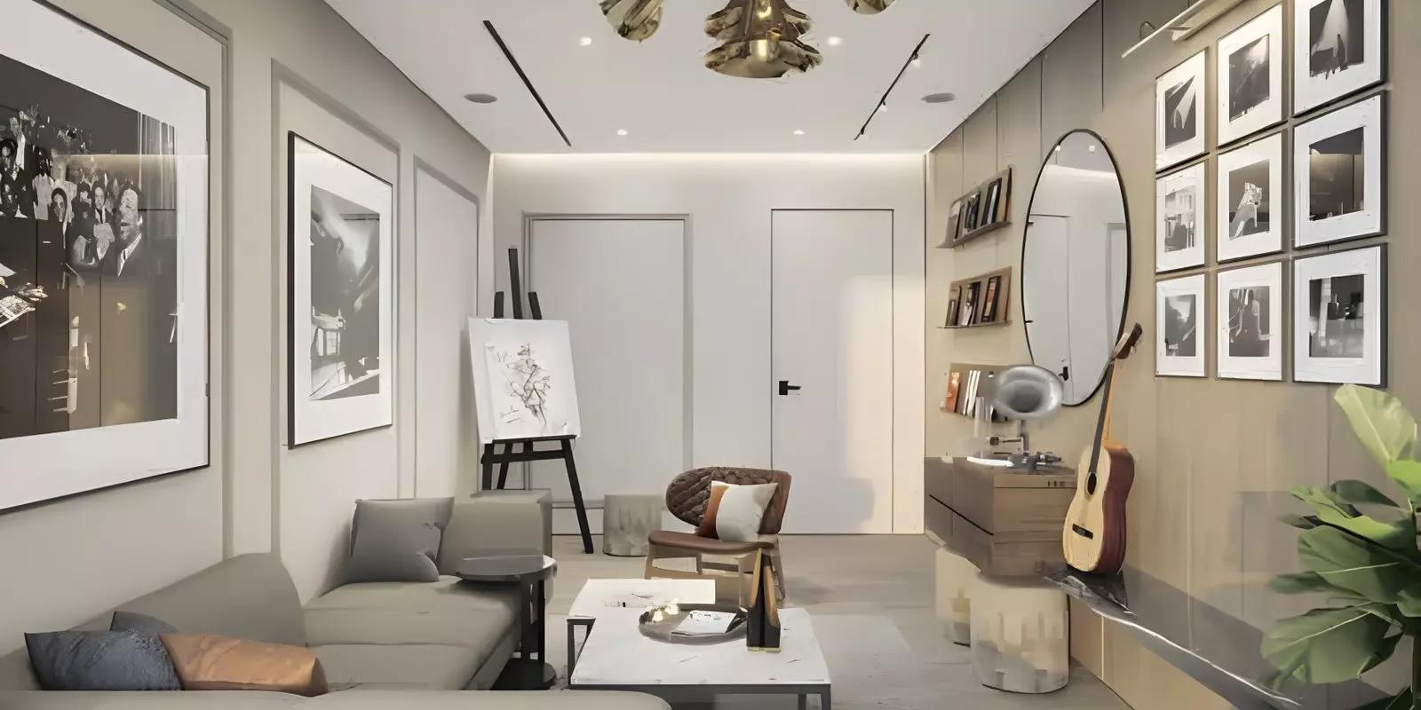 Balcony view from The Highbury apartment, Sobha Hartland, Dubai