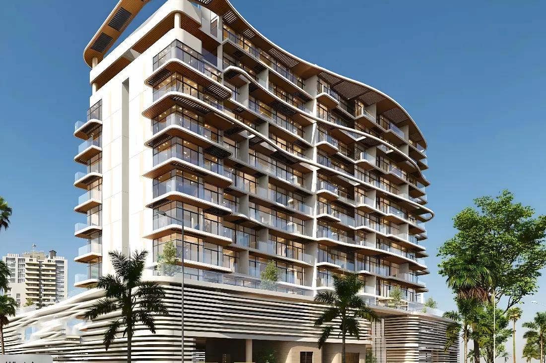 Floarea Vista tower exterior detail, Al Furjan, Dubai