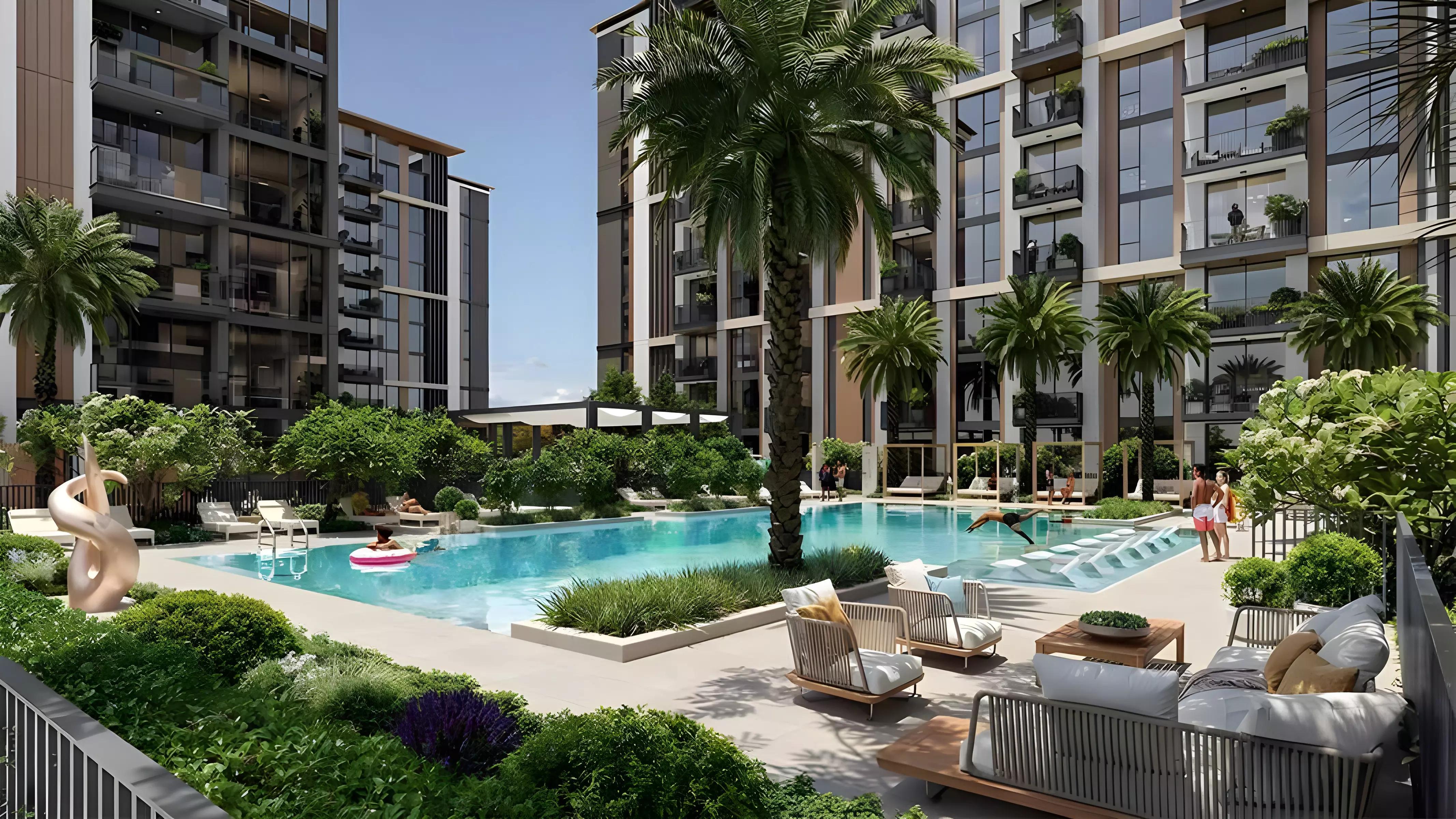 Windsor House building exterior view at Dubai South, Residential District