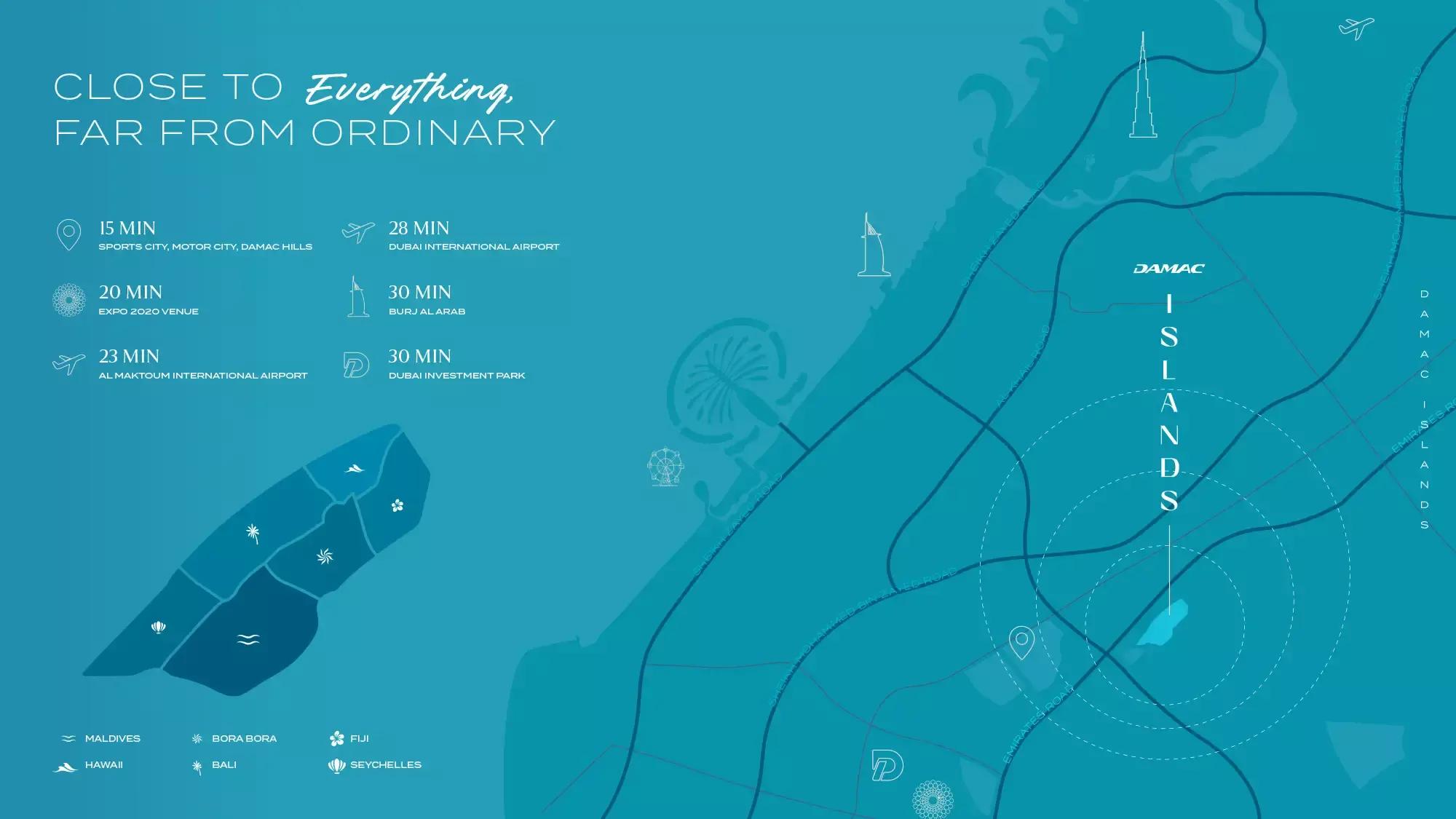 Bora Bora Phase 4 master plan layout at DAMAC Islands, Dubai