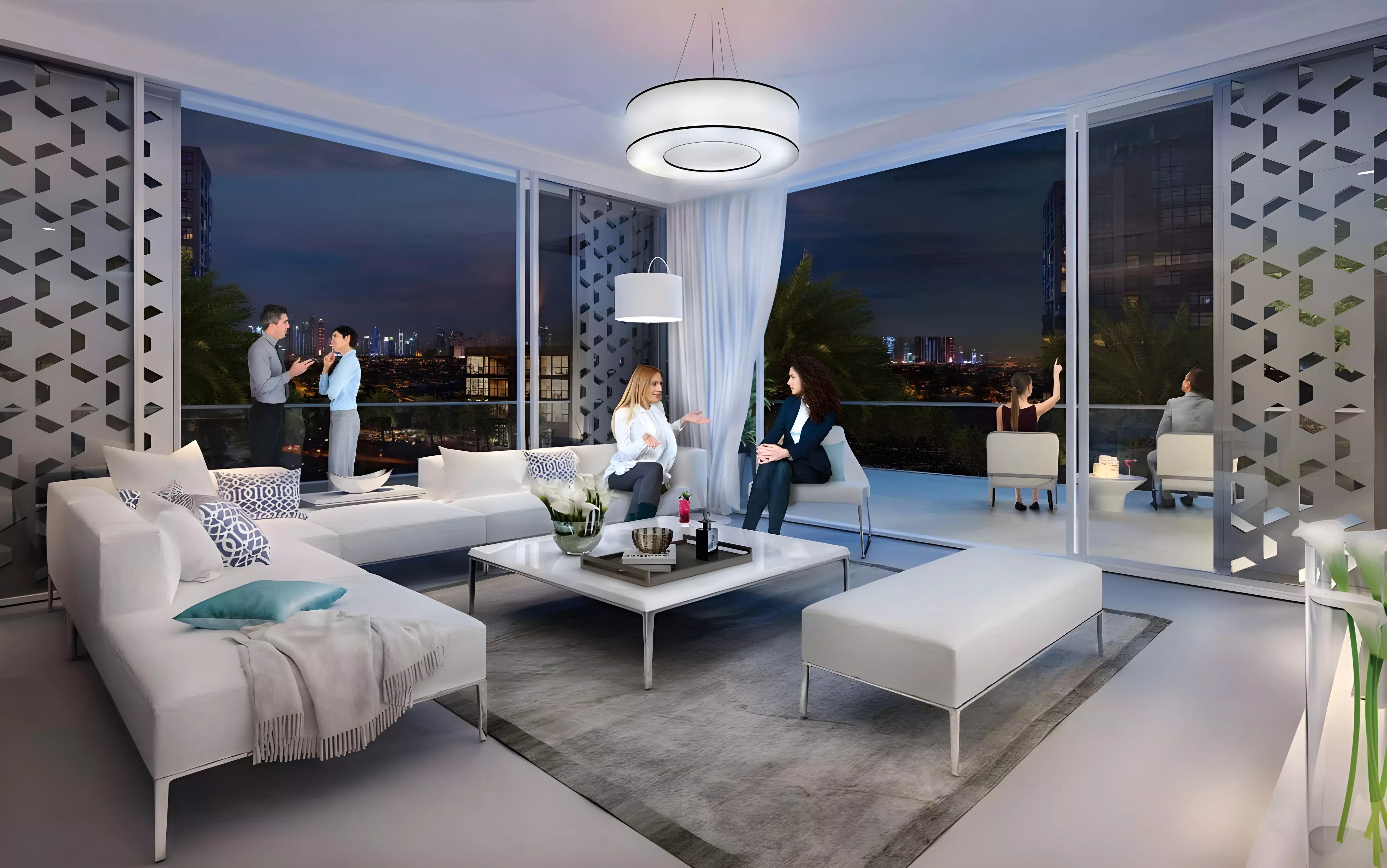 Serenity Lakes 2 community amenities view, JVC, Dubai
