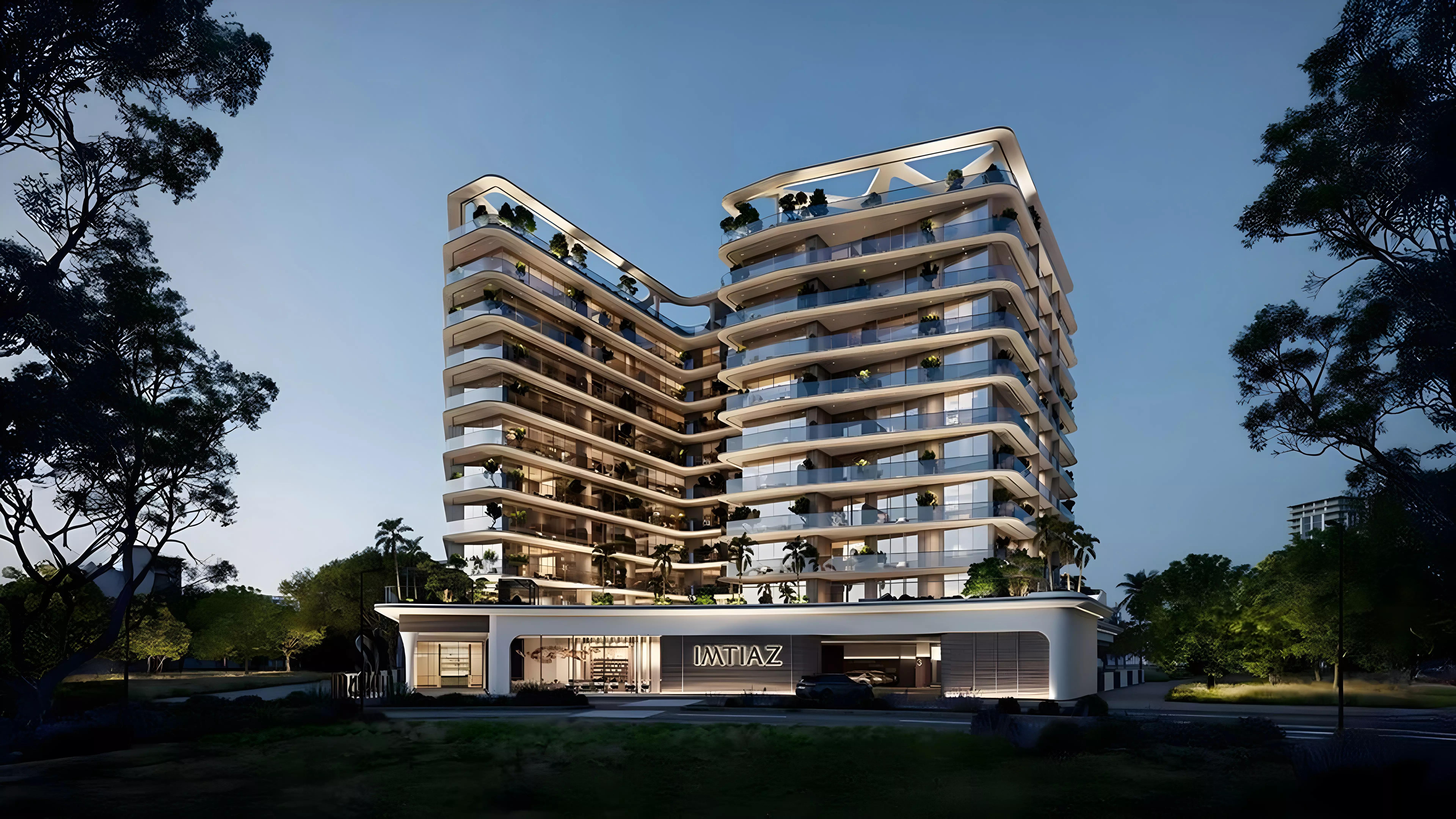 Inara Residence exterior building facade, Dubai South, Dubai