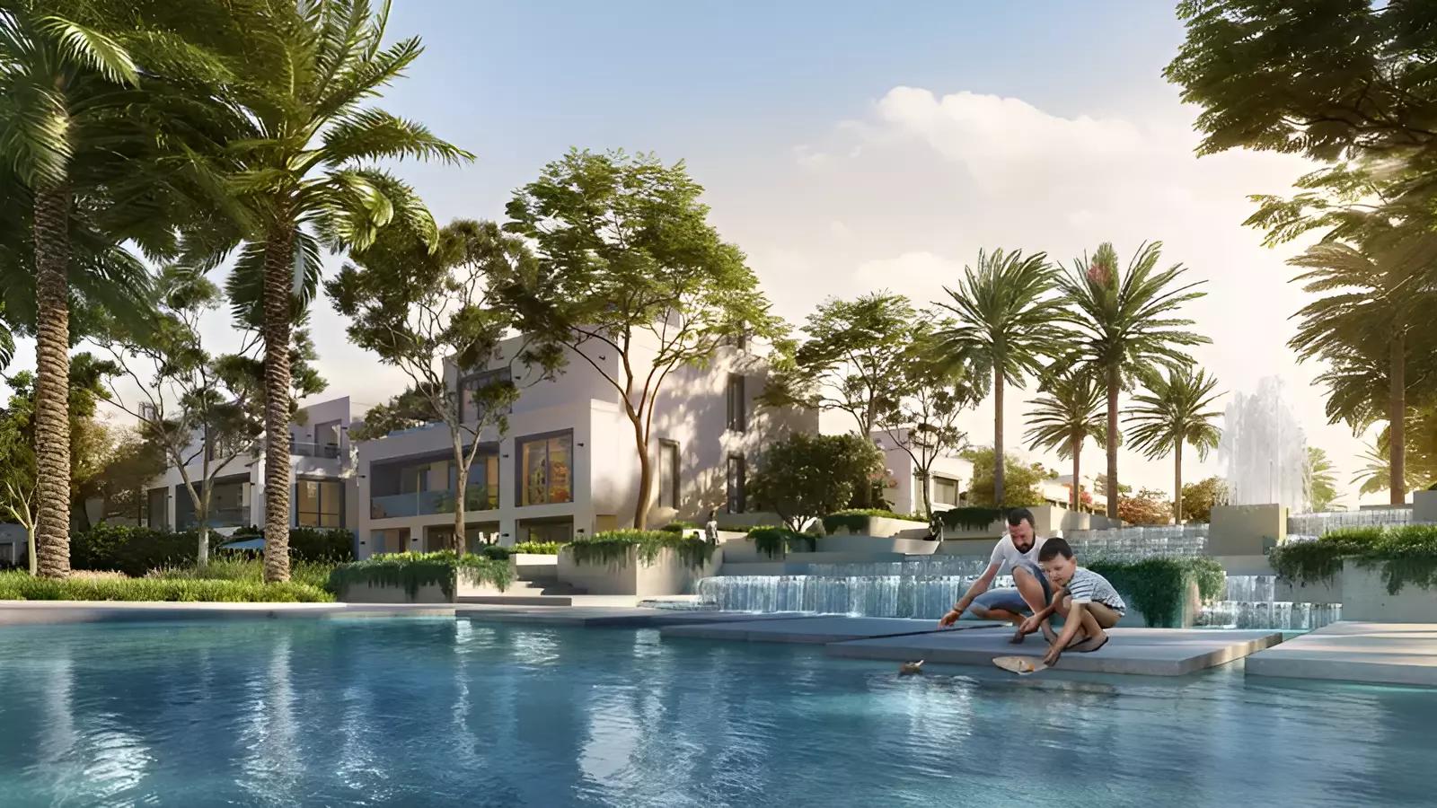 Palmiera 3 villa interior living area, The Oasis by Emaar, Dubai