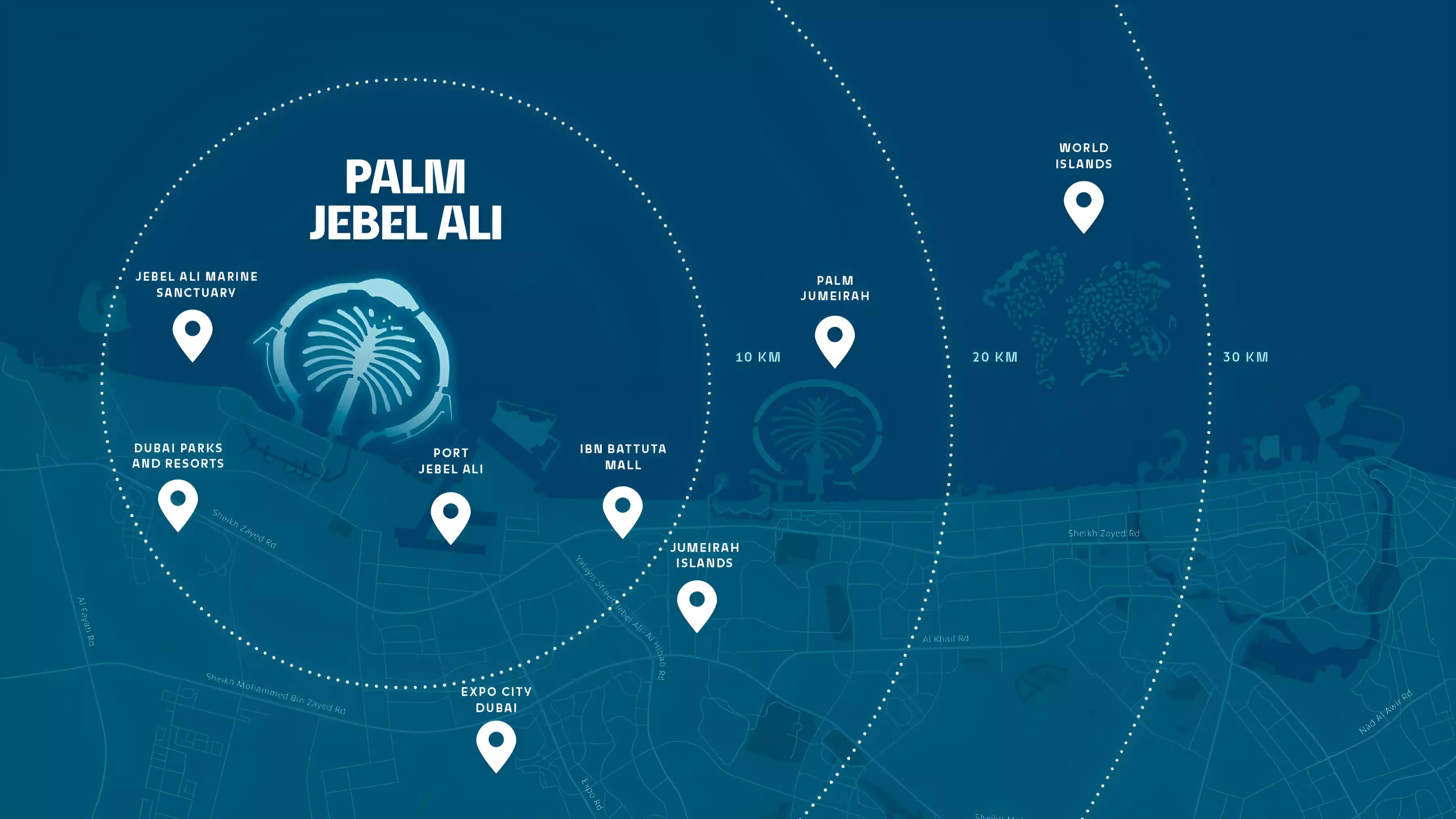 Villa Ocean Whisper master plan, Palm Jebel Ali, Dubai