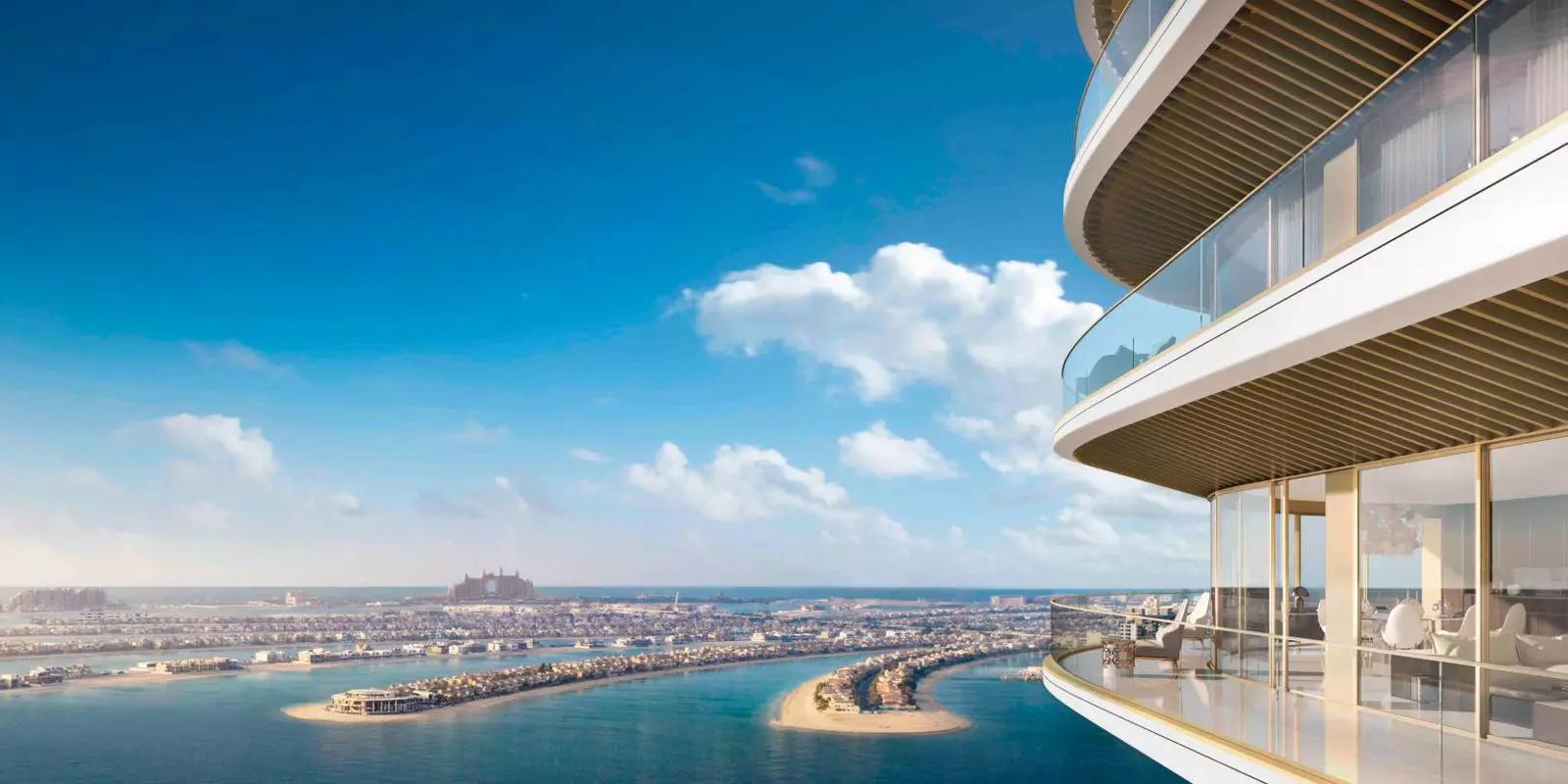 Grand Bleu Tower waterfront view of Dubai Harbour