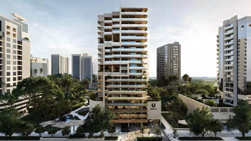 Exterior facade of Urban Life Phase 2 tower in Business Bay, Dubai