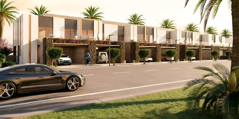 Elie Saab Vie townhouse exterior facade, District 11, Mohammed Bin Rashid City, Dubai
