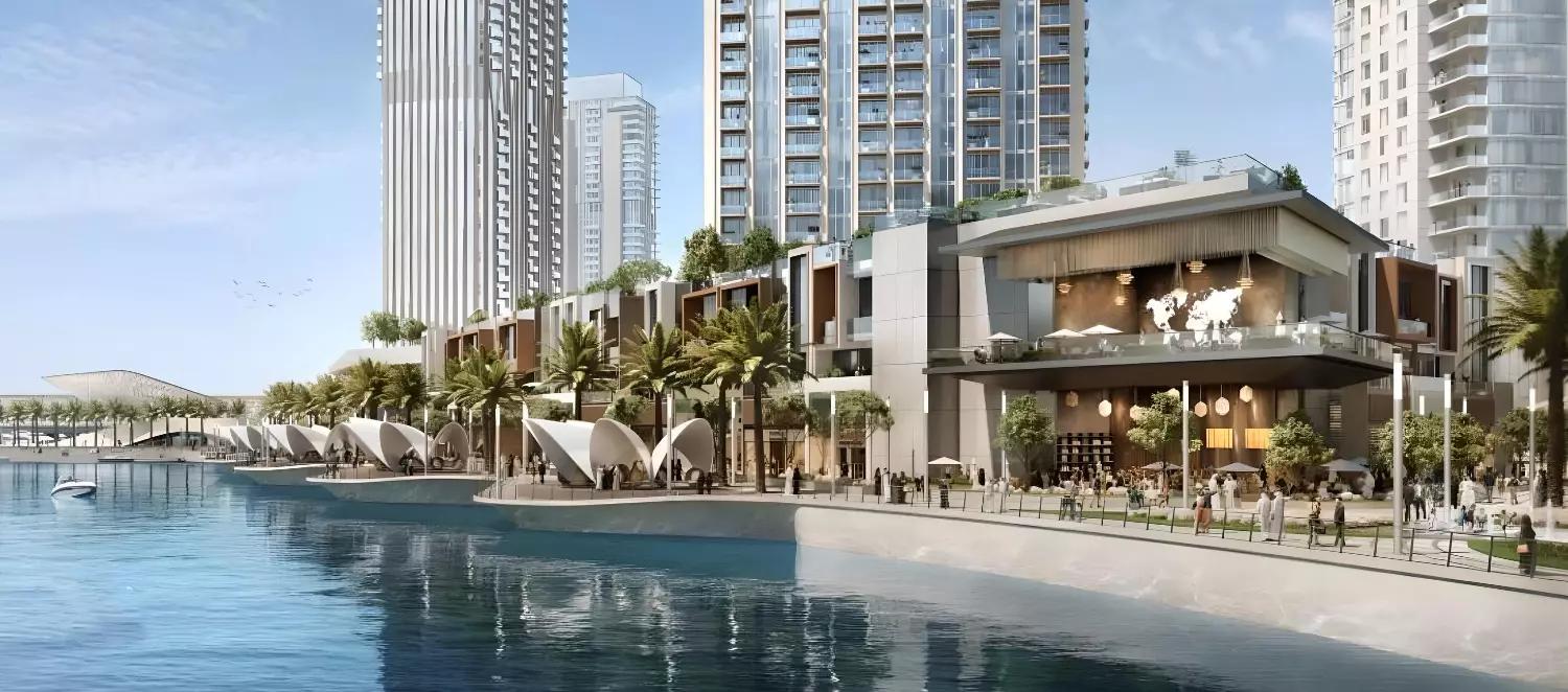 Landscaped gardens and outdoor amenity area at Palace Residences Creek Blue