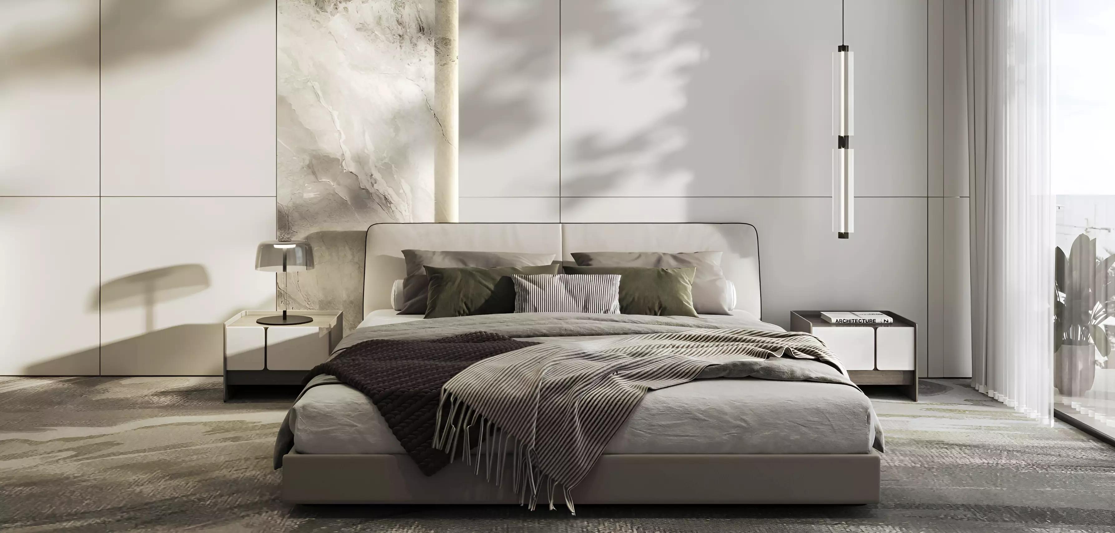 Interstellar Tower apartment interior render, JVT, Dubai