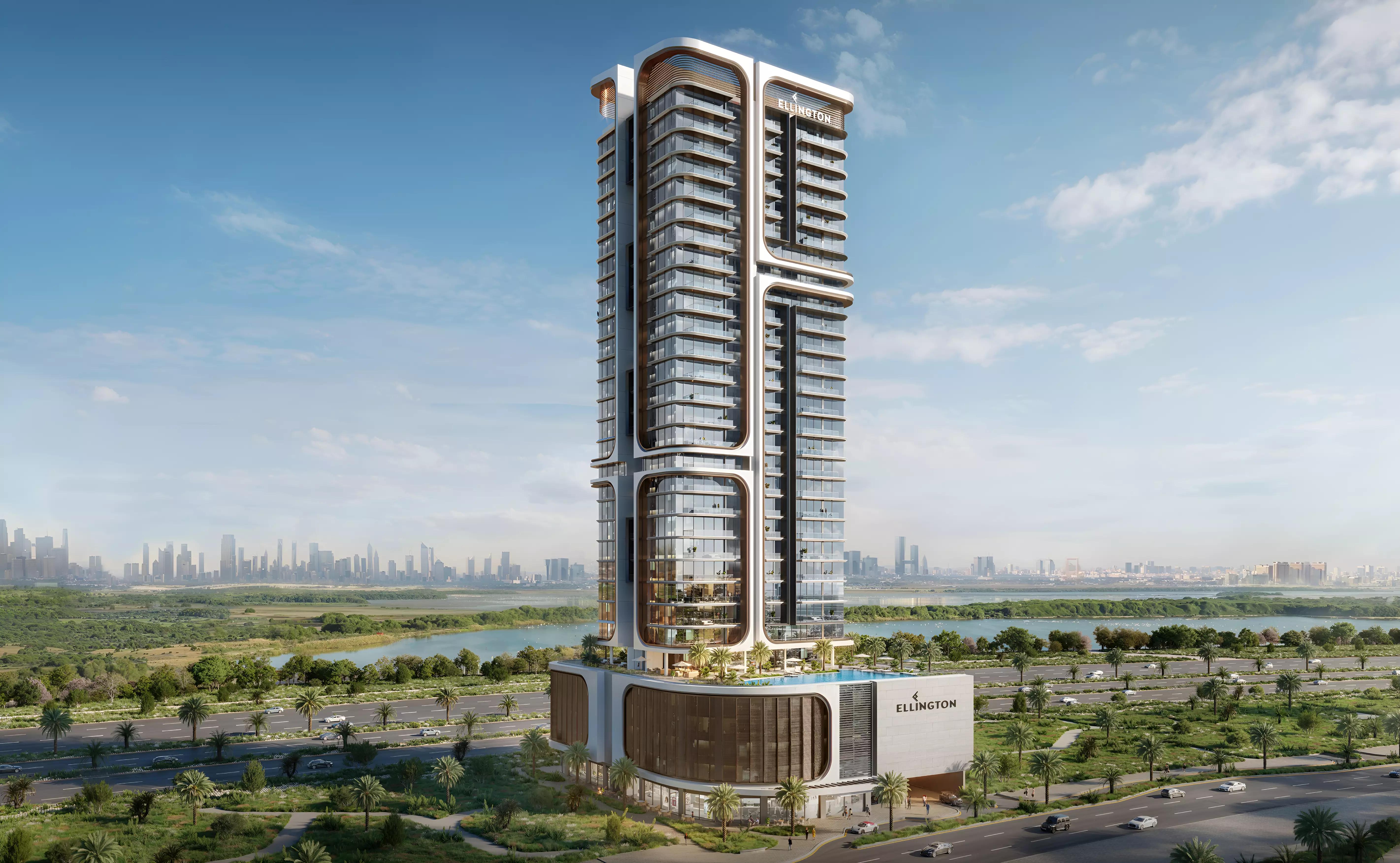 Highgrove residential tower view, Bukadra, Dubai