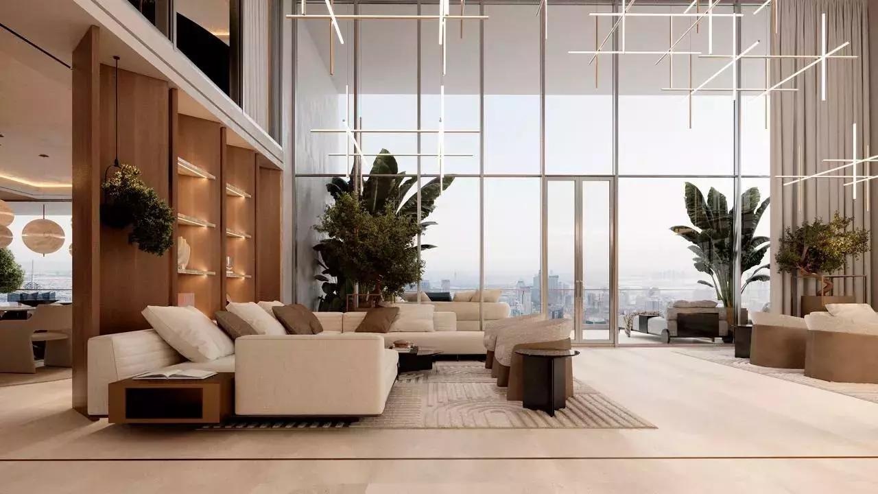 Bedroom interior at Kempinski Marina Residences, Dubai Marina