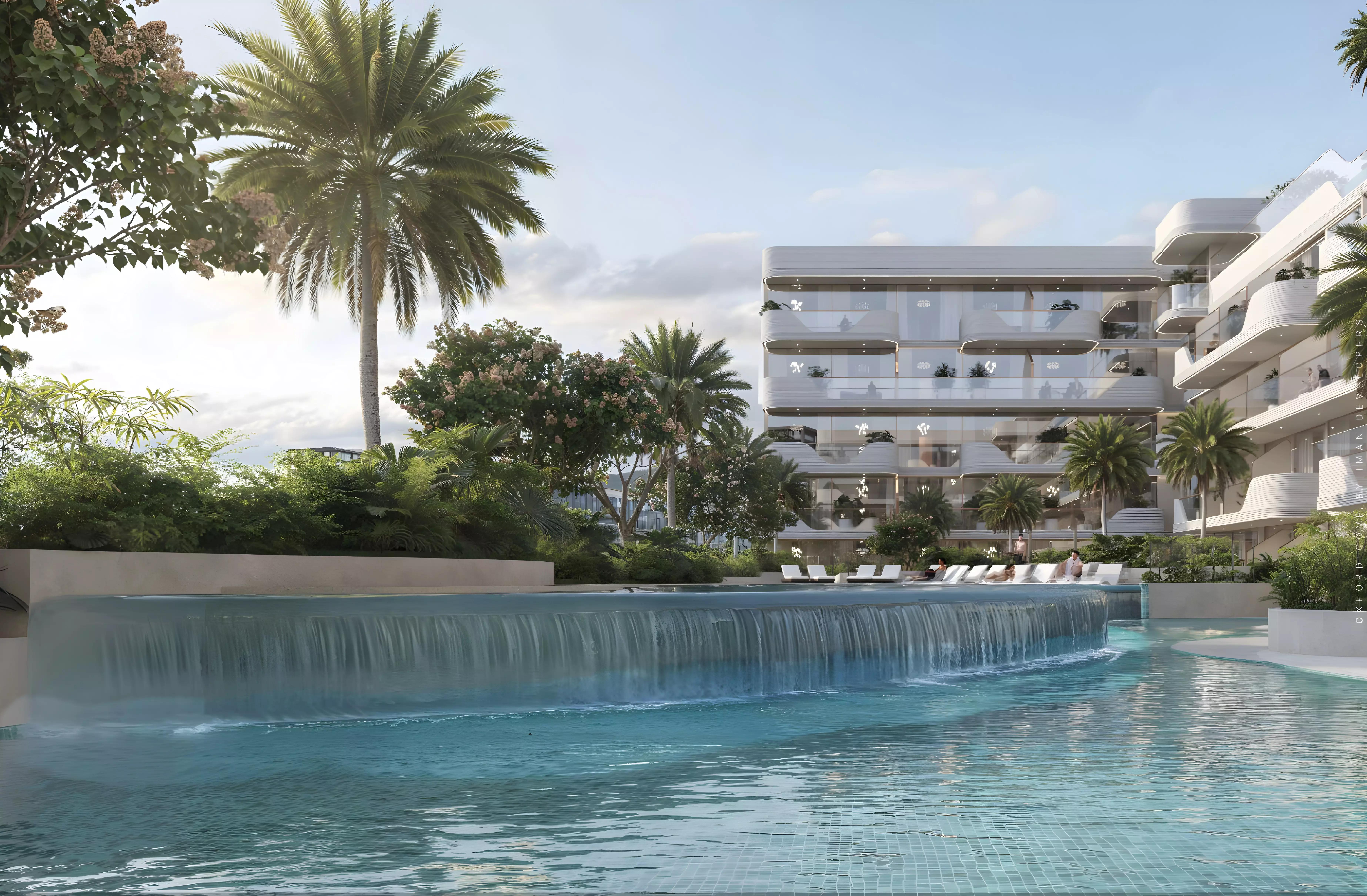 Oxford Cove building exterior facade, JVC, Dubai