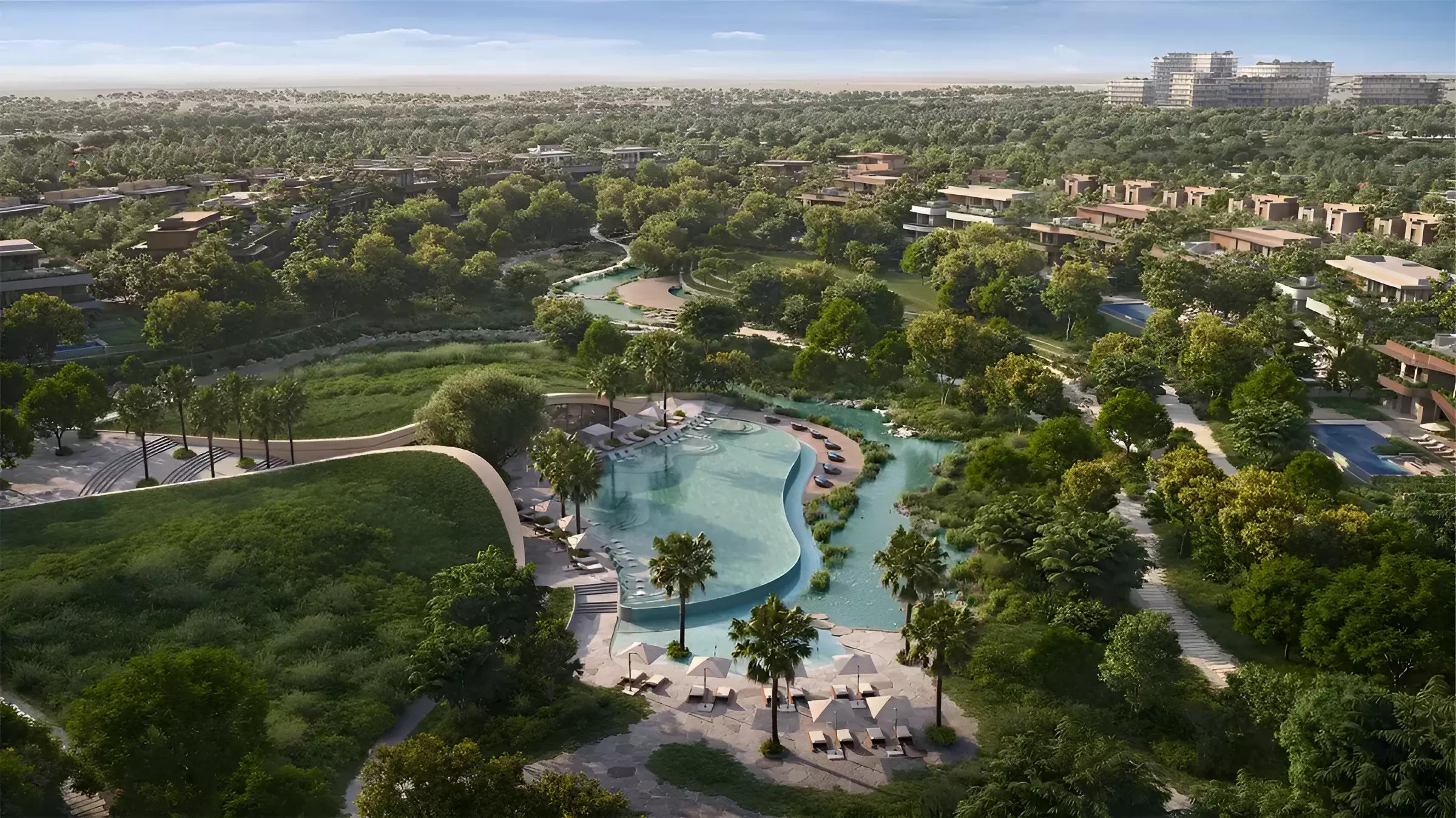 Moringa Mansions interior living space, The Wilds by Aldar, Dubai
