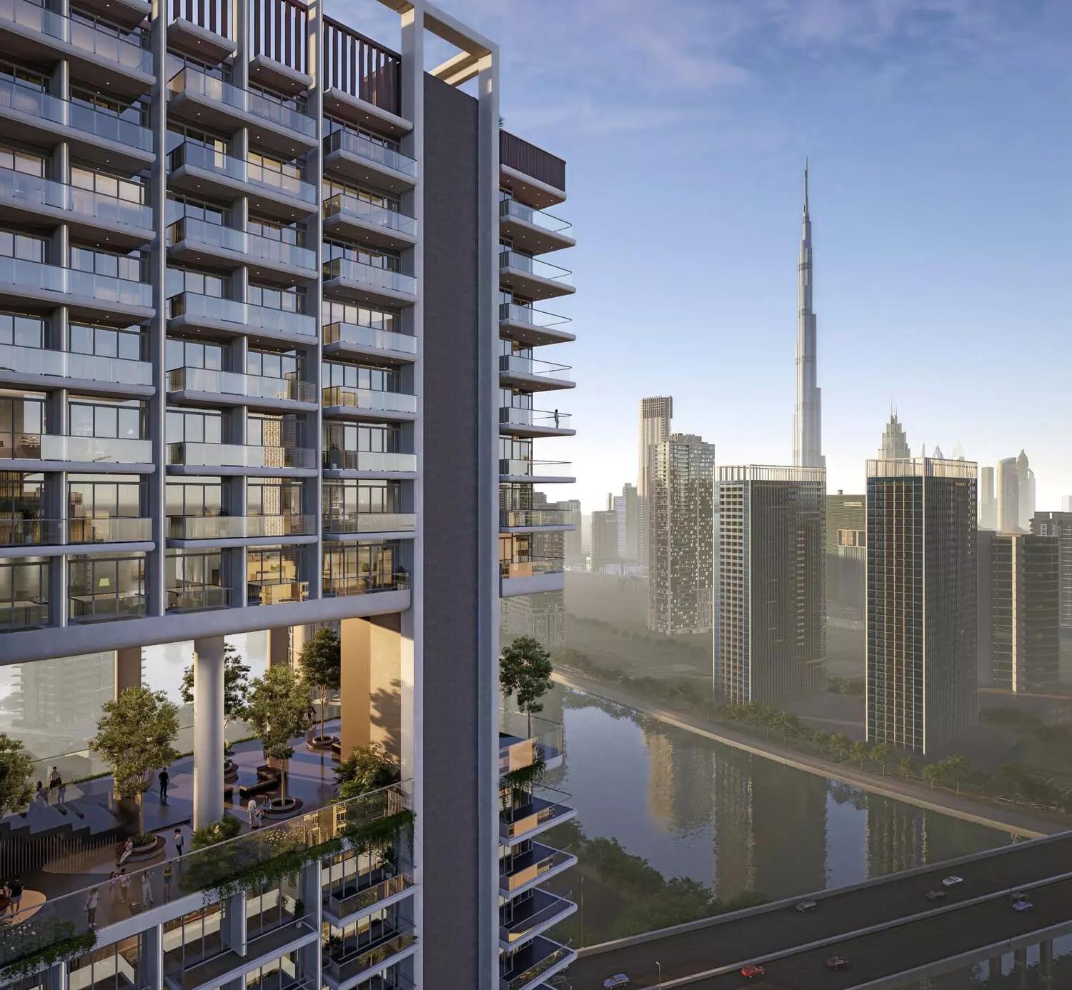 Rove Home Marasi Drive building elevation view, Business Bay