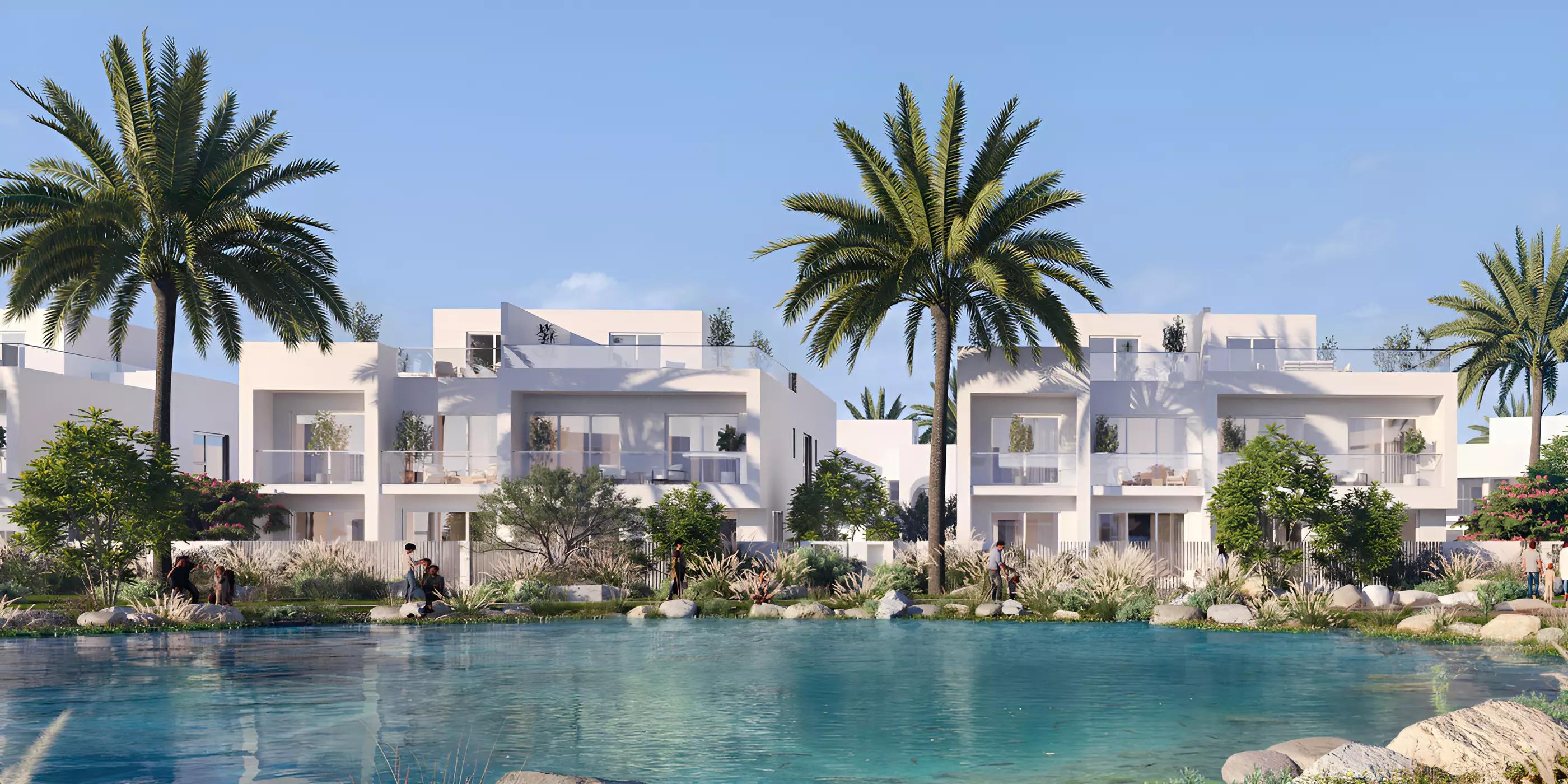 Alana villa living area interior, The Valley, Dubai