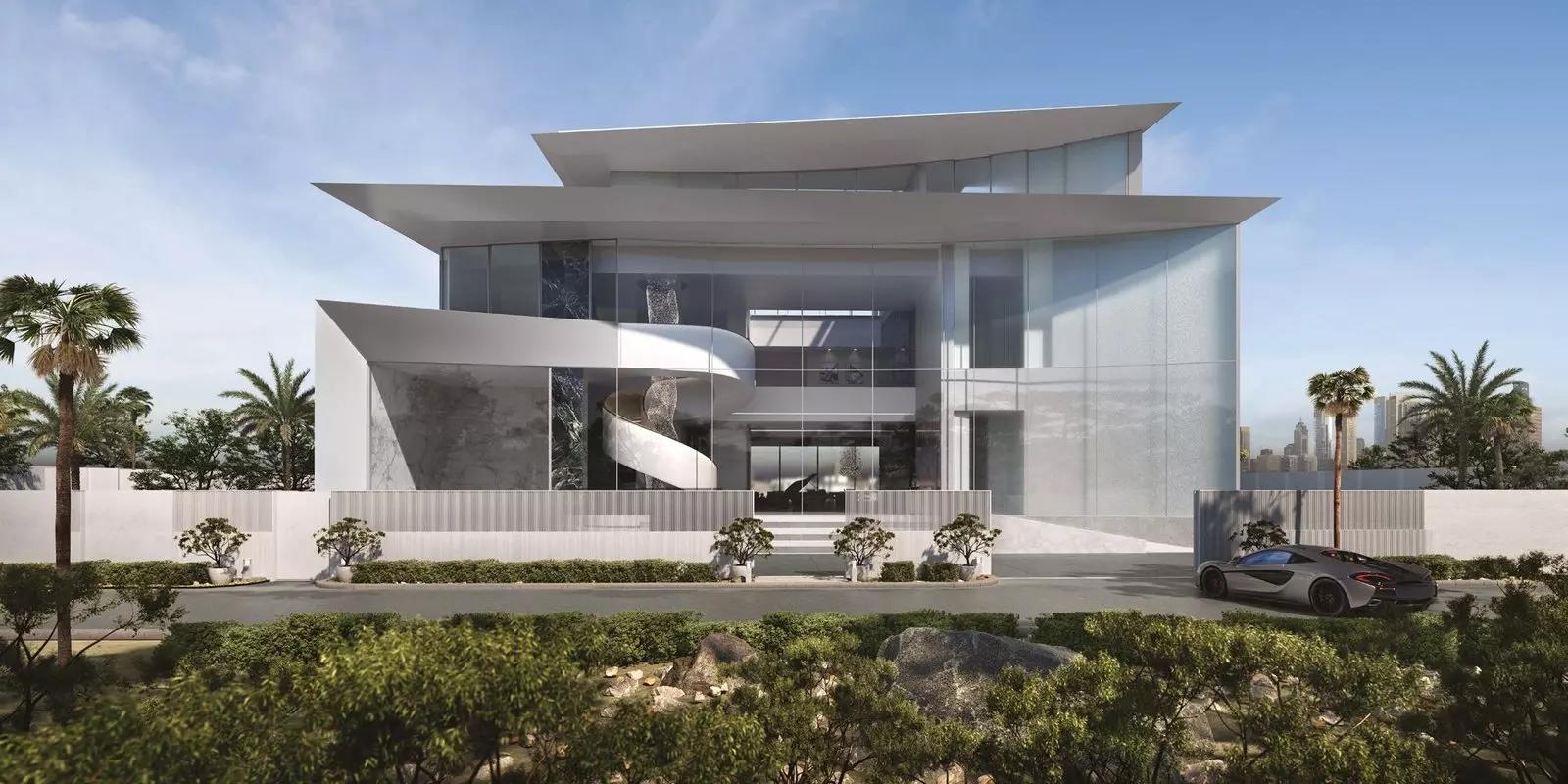 Ellington Villa Collection villa facade, Palm Jumeirah Frond N