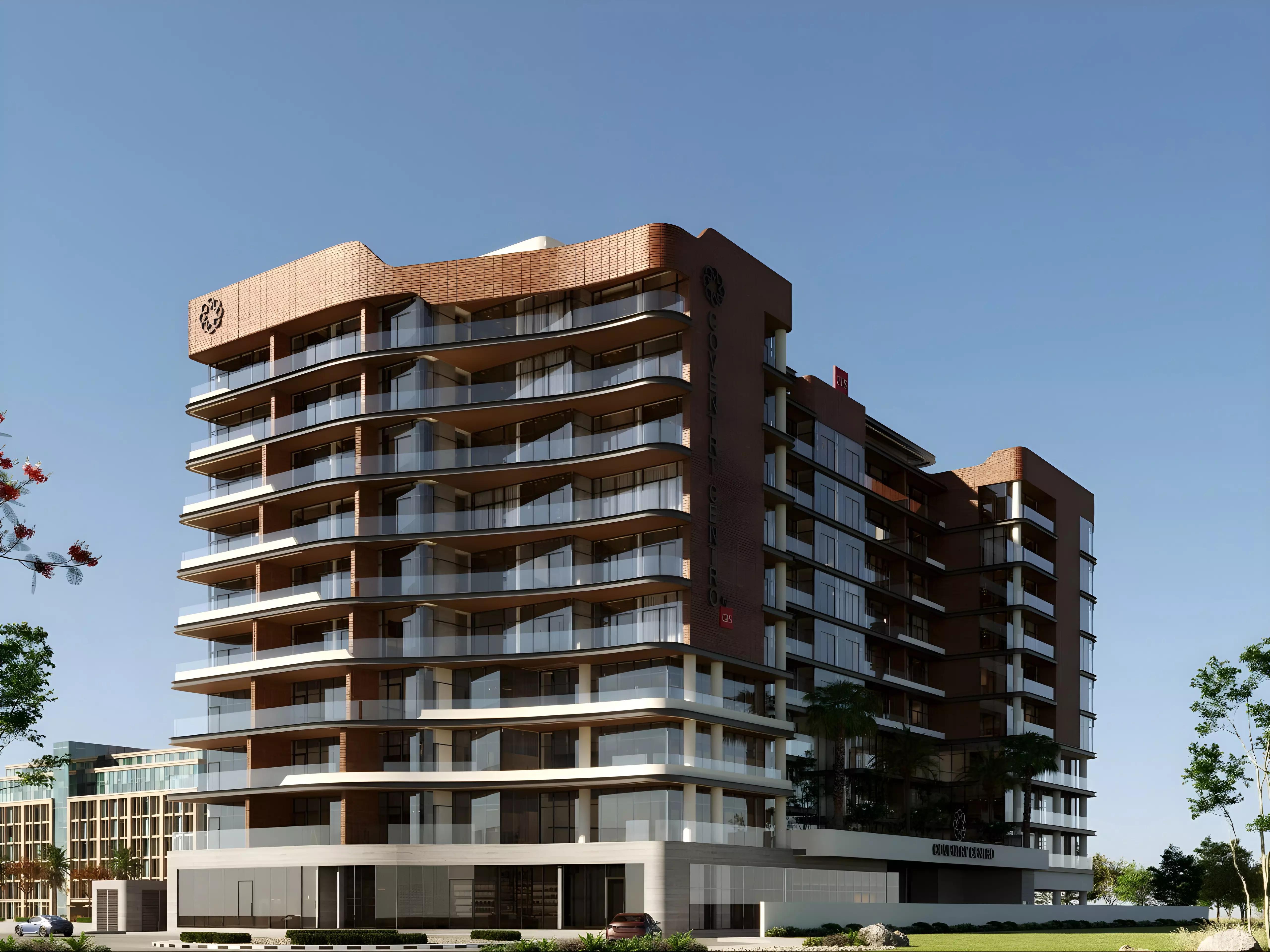 Coventry Centro apartment interior render, Dubai Industrial City