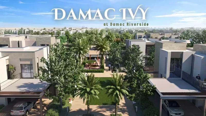 Exterior view of IVY apartment towers at Damac Riverside, DIP, Dubai