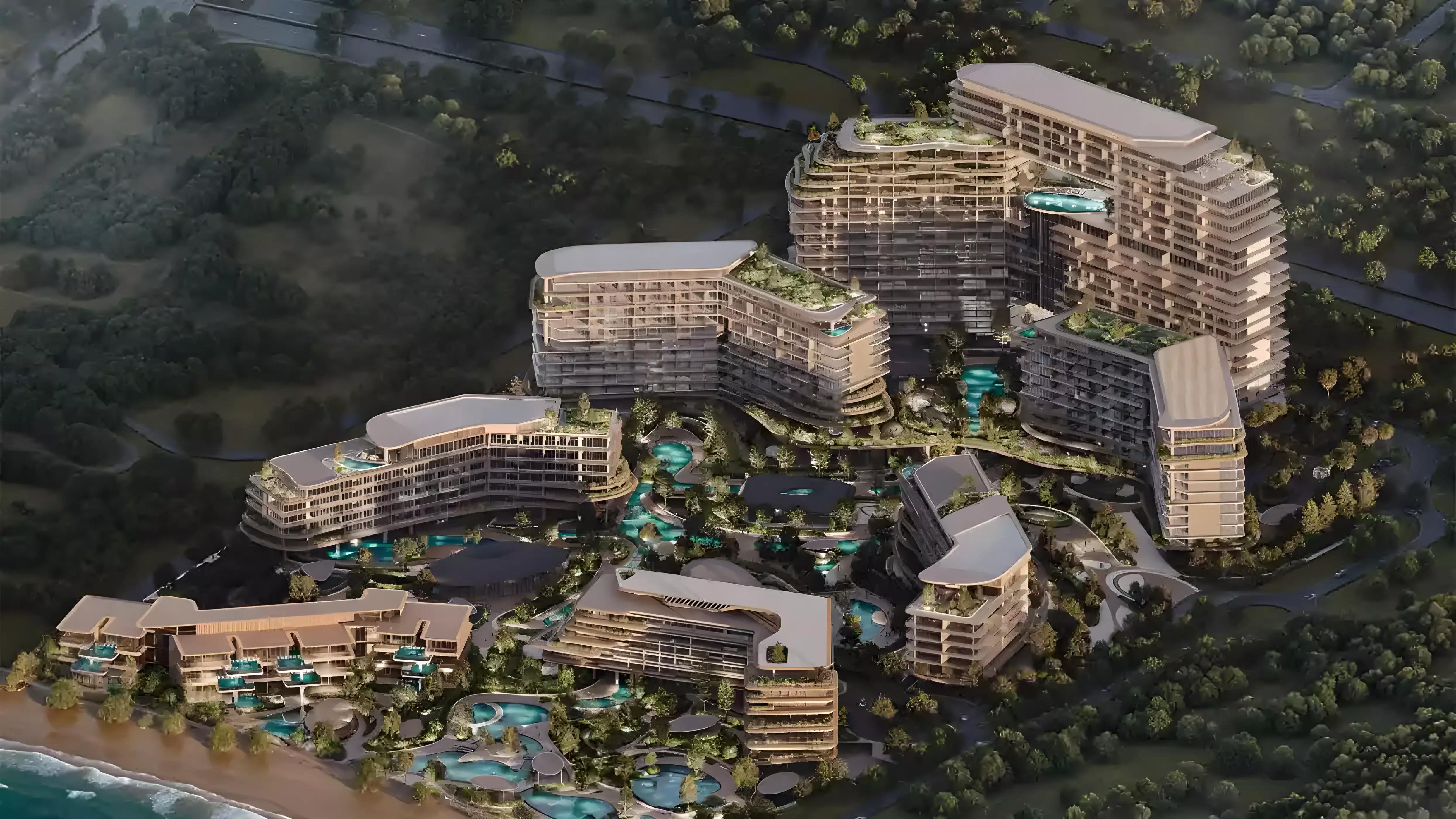 Meriva Gardens residential building exterior on Dubai Islands