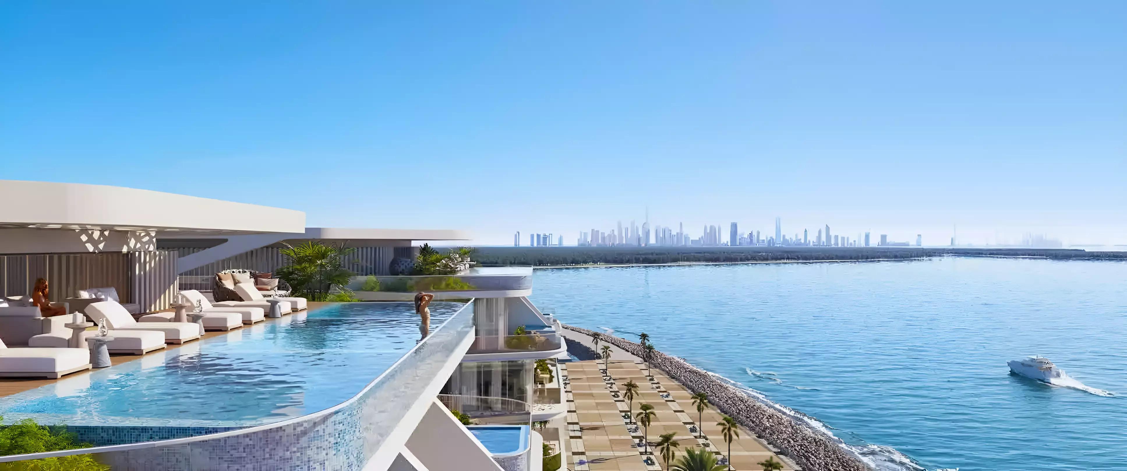 Samana Ocean Pearl apartment interior view, Dubai Islands