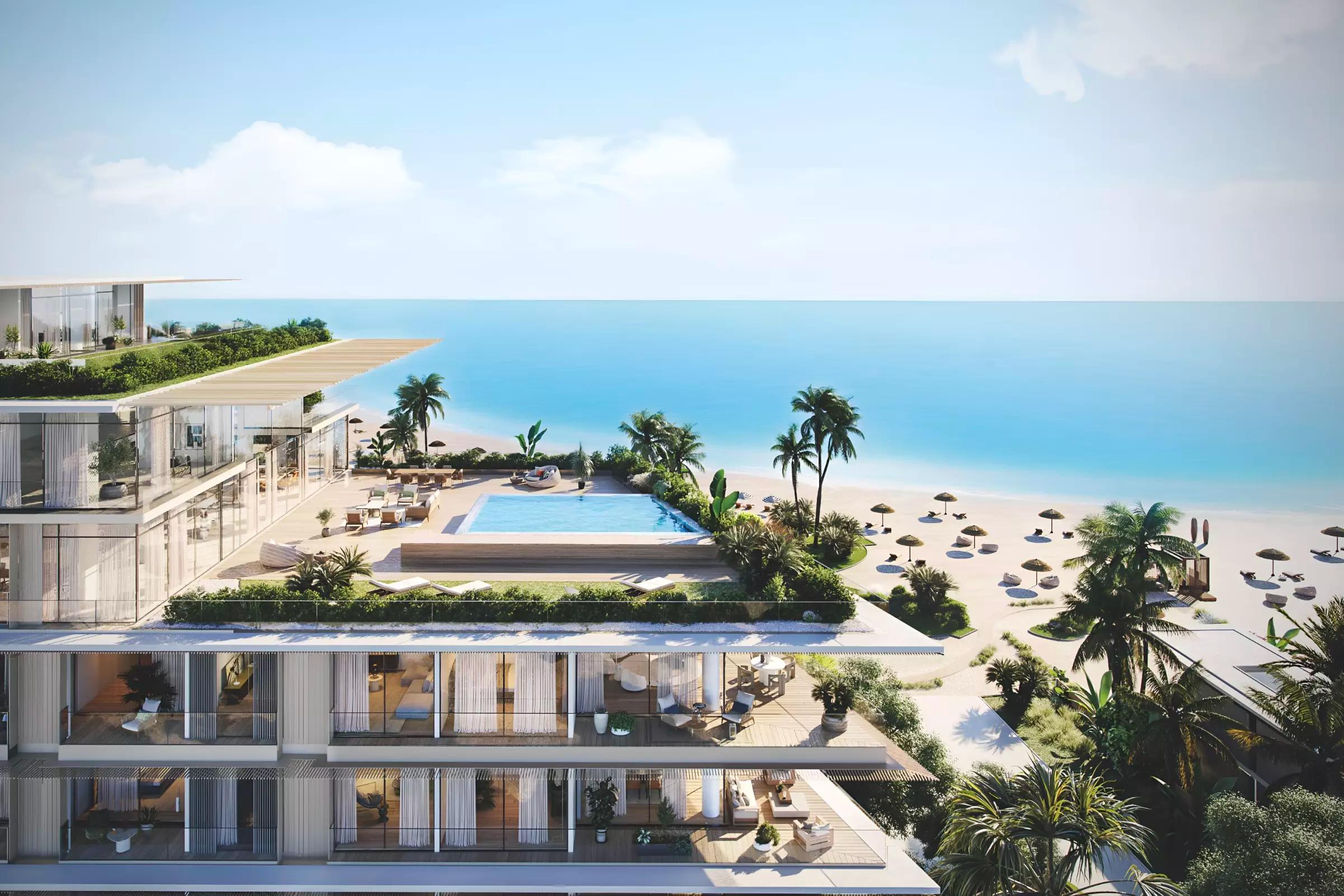 Rixos Hotel and Residences Phase 3 waterfront facade, Dubai Islands