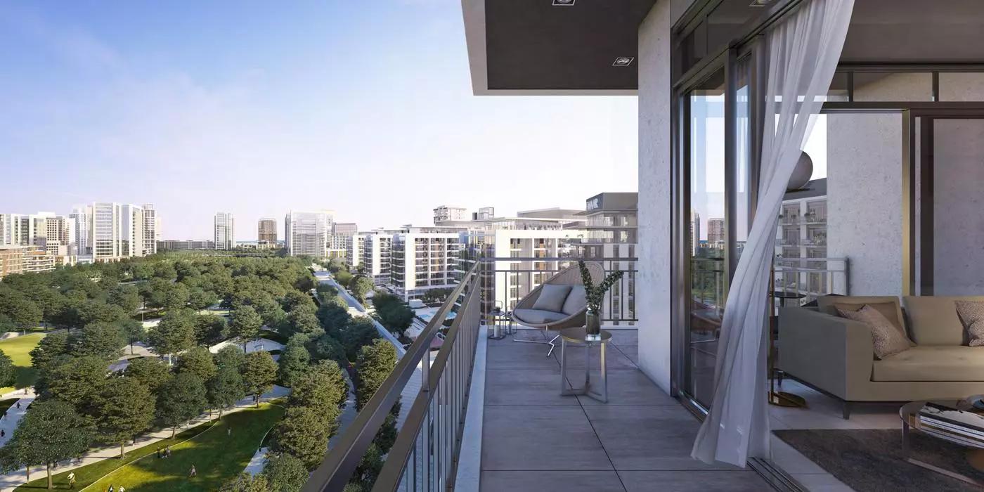 Greenside Residence residential tower view, Dubai Hills Estate, Dubai