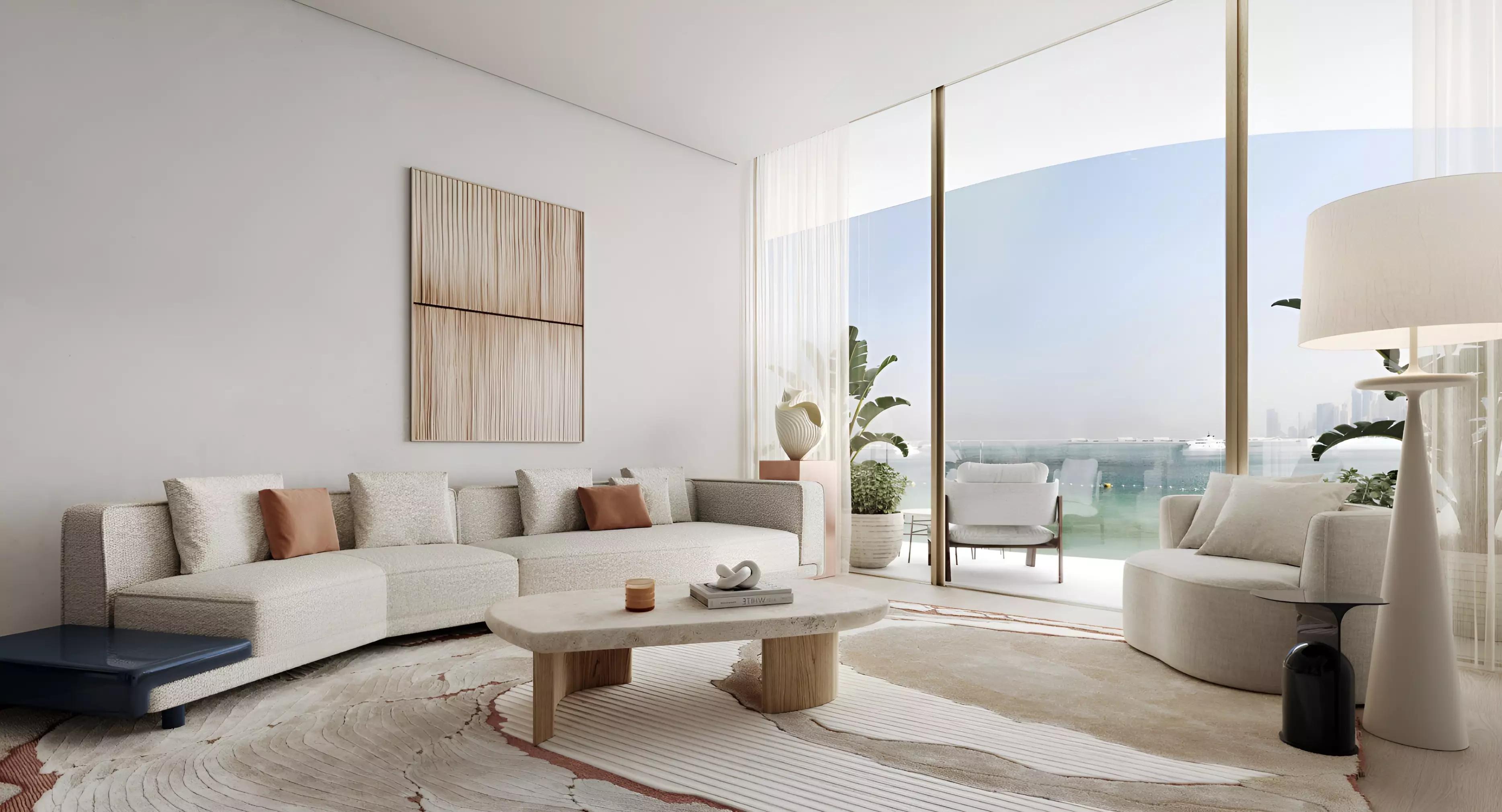 Building amenity space at Dubai Harbour Residences Area 3, Dubai Harbour