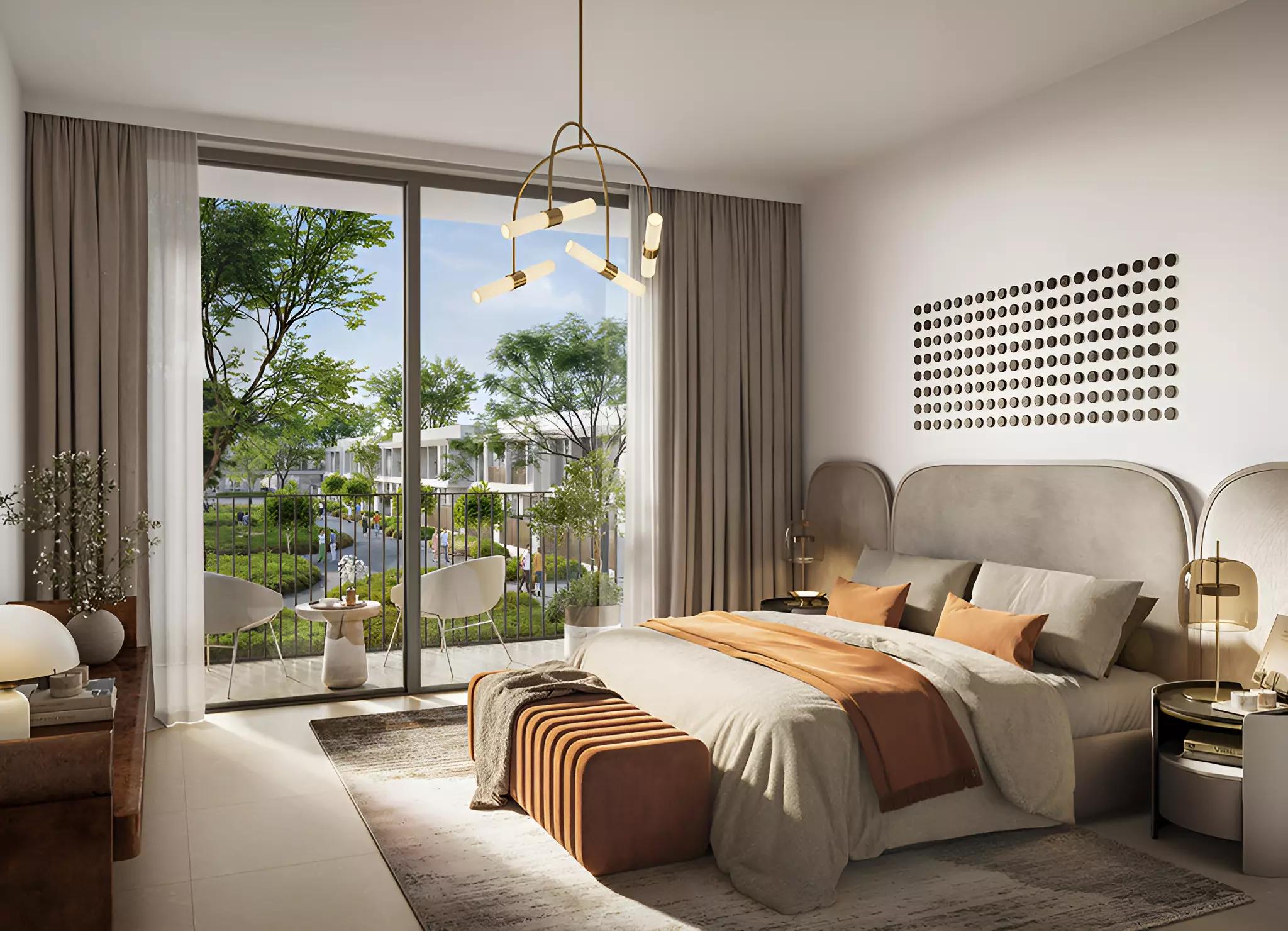 Kaia community pool area at The Valley, Dubai