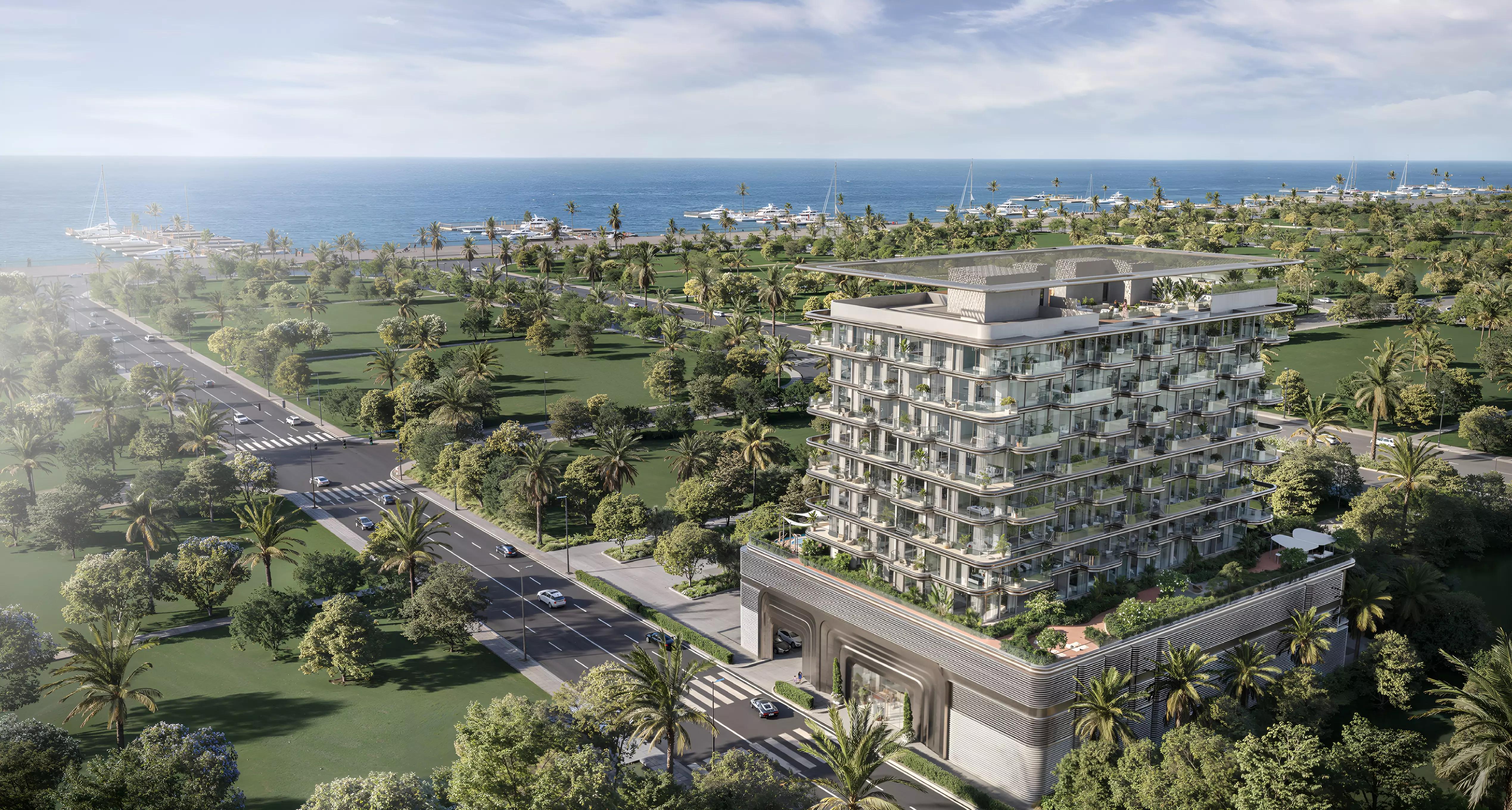 The Tides By Amis exterior facade on Dubai Islands
