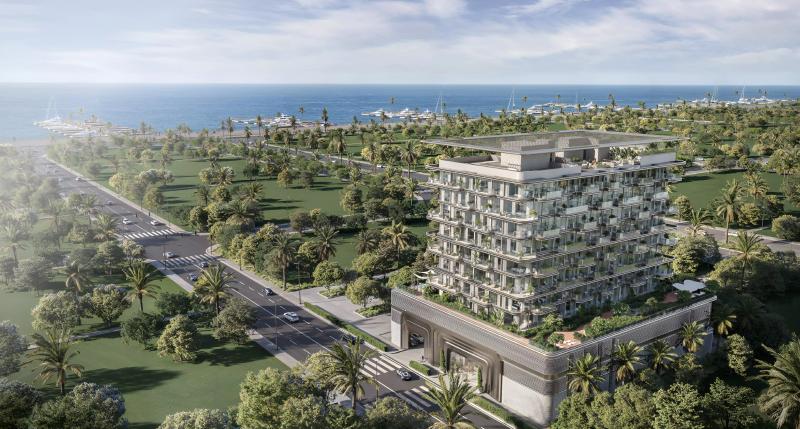 The Tides By Amis exterior facade on Dubai Islands