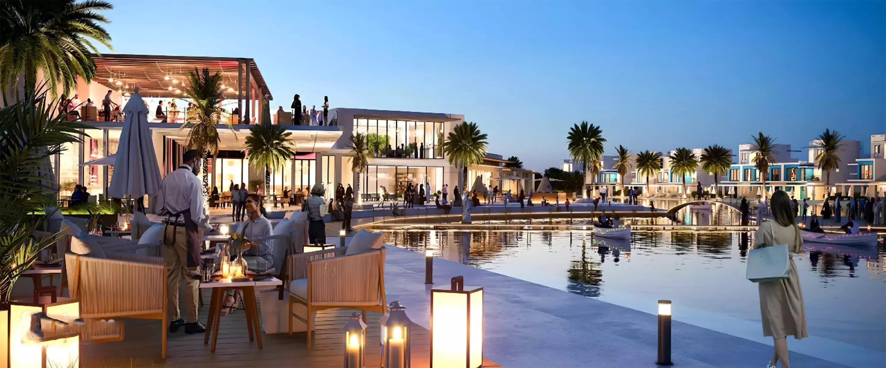 Santorini Phase 2 villa interior living space, DAMAC Lagoons, Dubai