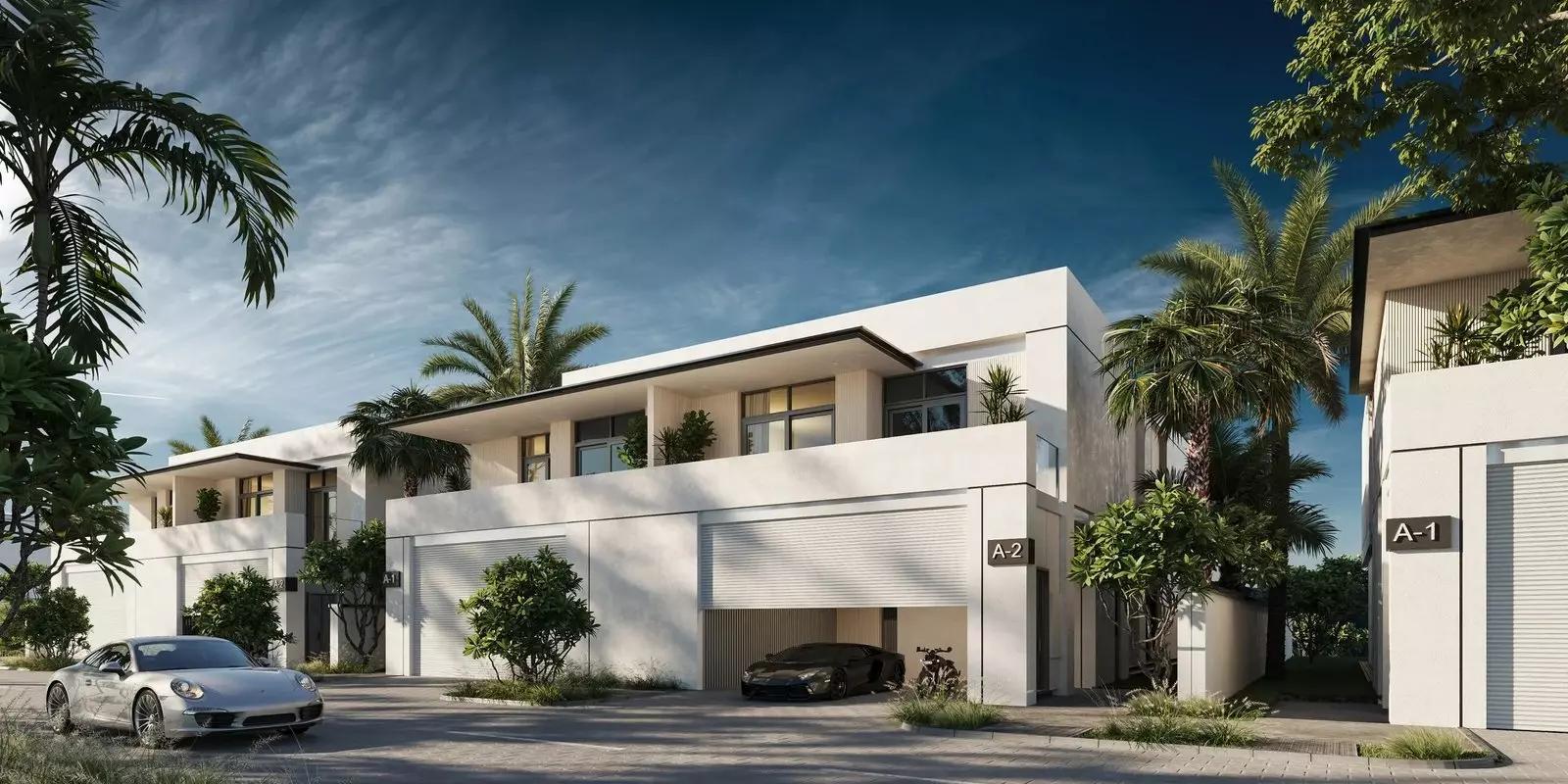 Opal Gardens community pathway with greenery, District 11, MBR City, Dubai