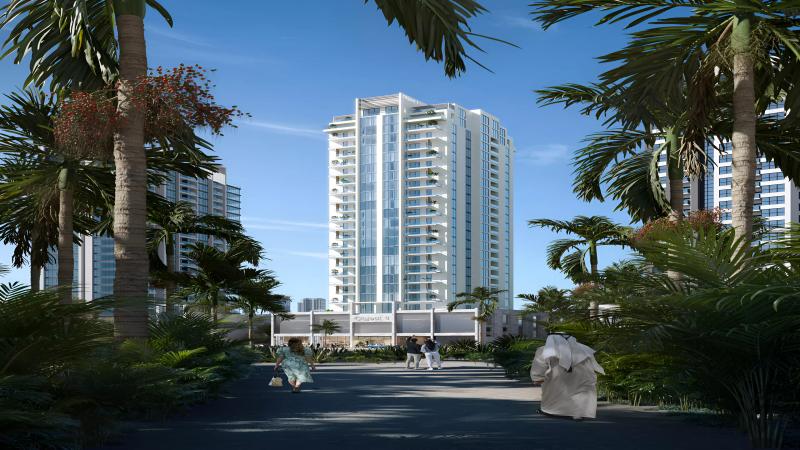 RA1N Residence apartment building exterior, JVC, Dubai
