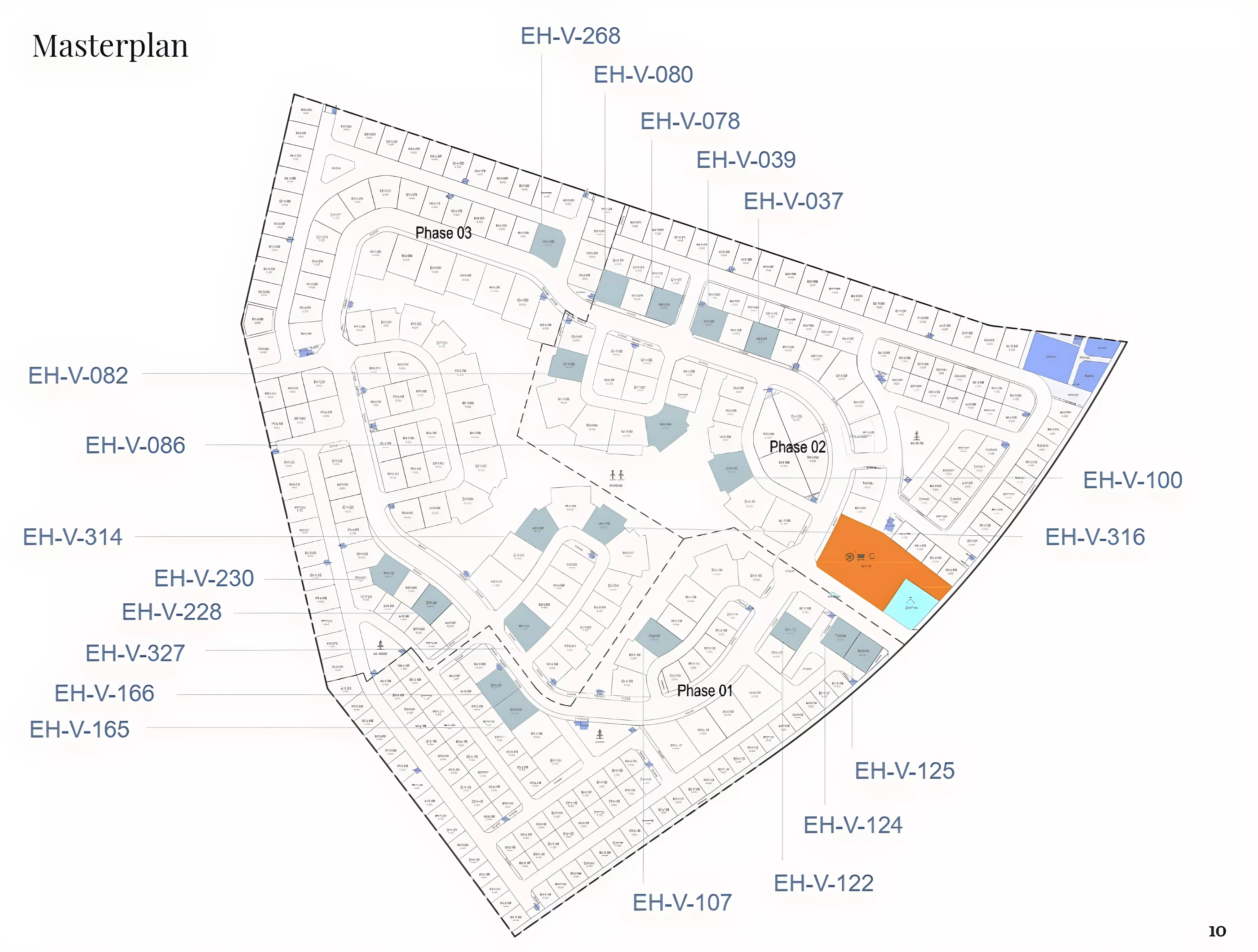 Edra Villas Eden Hills community master plan, MBR City, Dubai