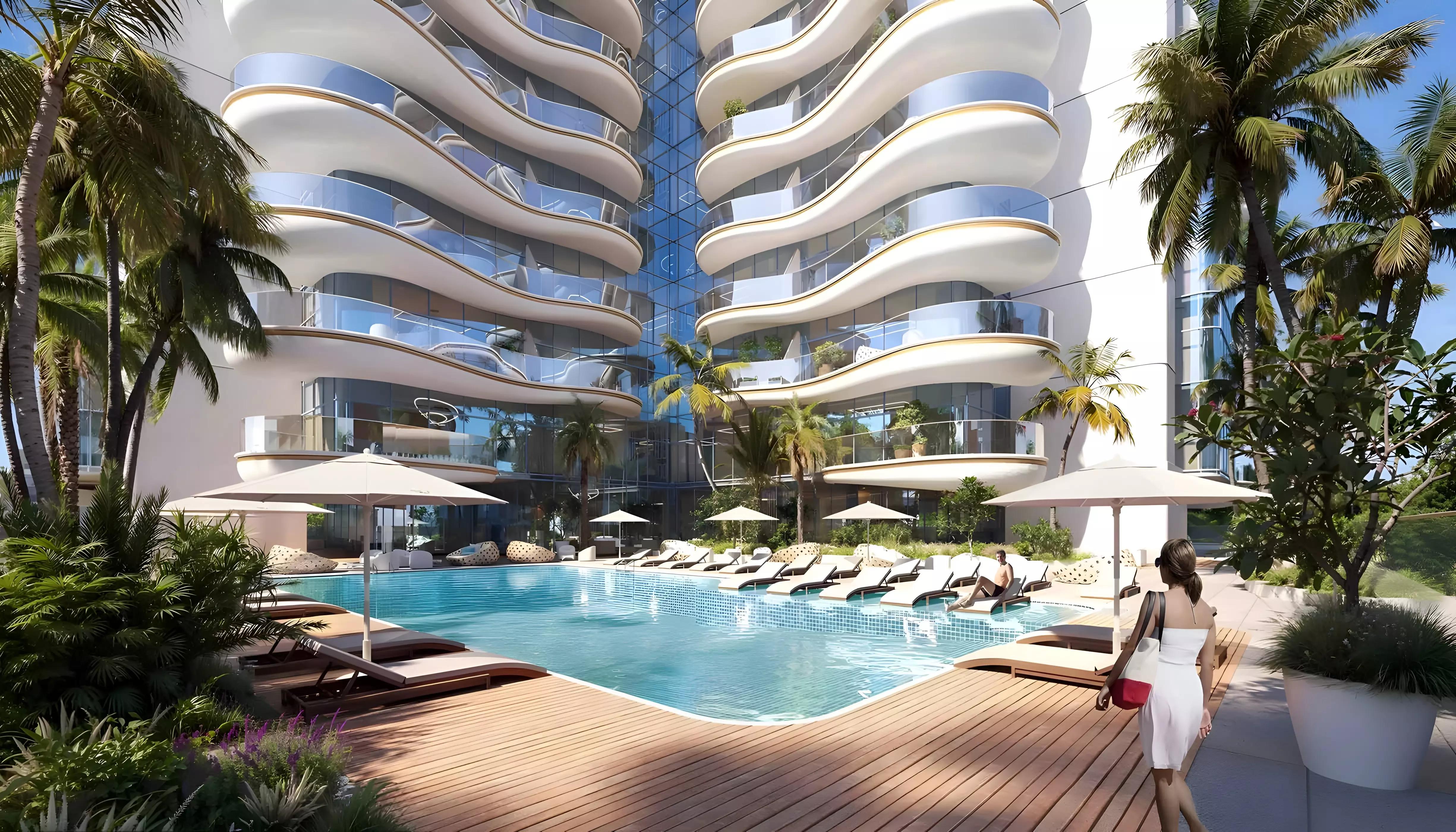 Beach Walk Grand Phase 2 exterior facade view, Dubai Islands